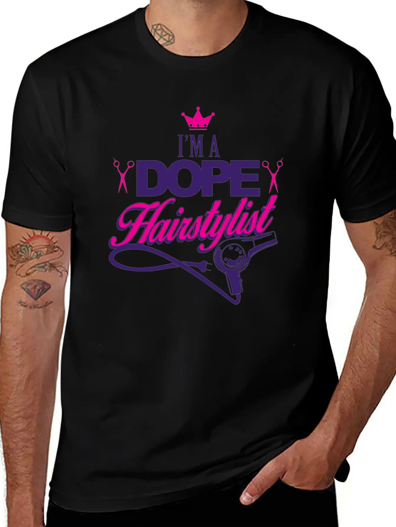 02 Im A Dope Hairstylist Gift Classic Fit Graphic Tee For Daily Comfort – Unisex Cotton Shirt
