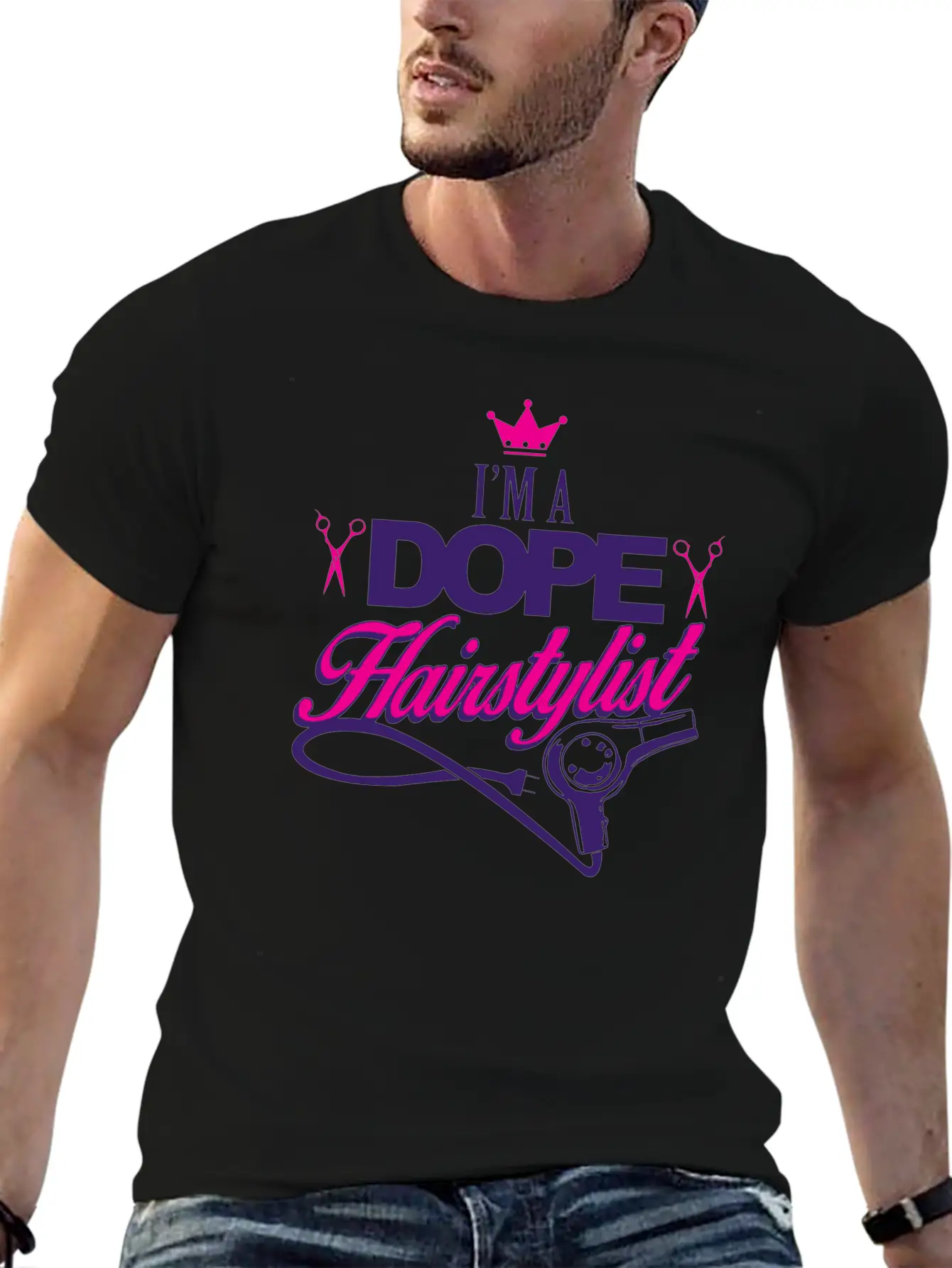 02 Im A Dope Hairstylist Gift Classic Fit Graphic Tee For Daily Comfort – Unisex Cotton Shirt