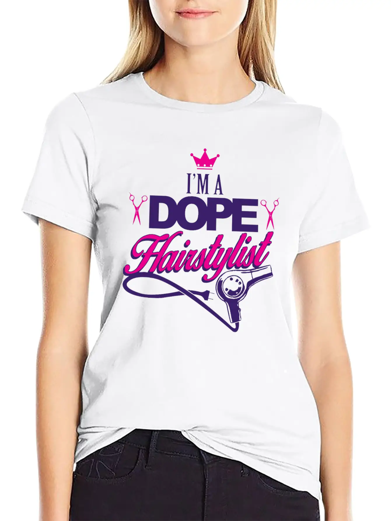 02 Im A Dope Hairstylist Gift Classic Fit Graphic Tee For Daily Comfort – Unisex Cotton Shirt