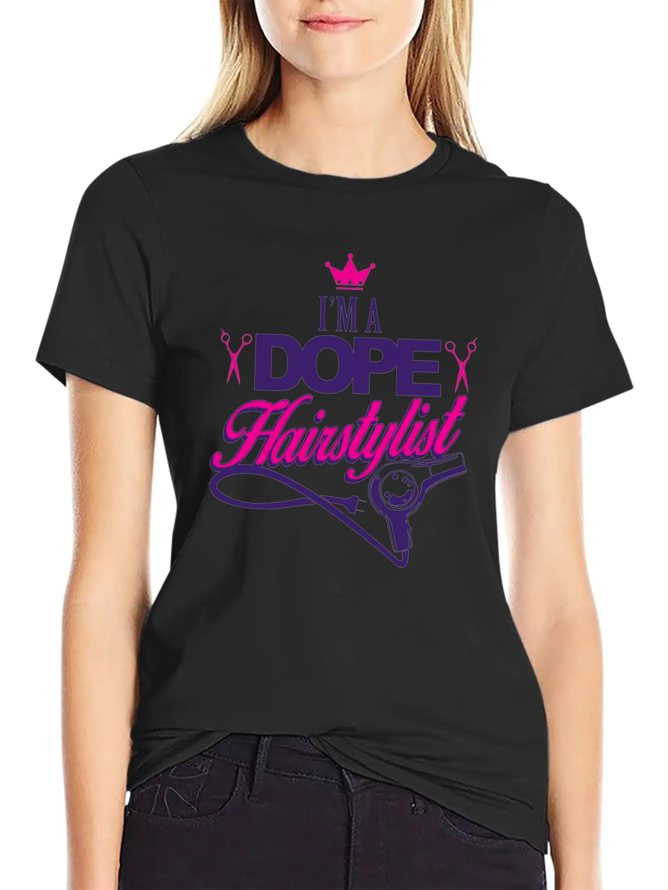 02 Im A Dope Hairstylist Gift Classic Fit Graphic Tee For Daily Comfort – Unisex Cotton Shirt