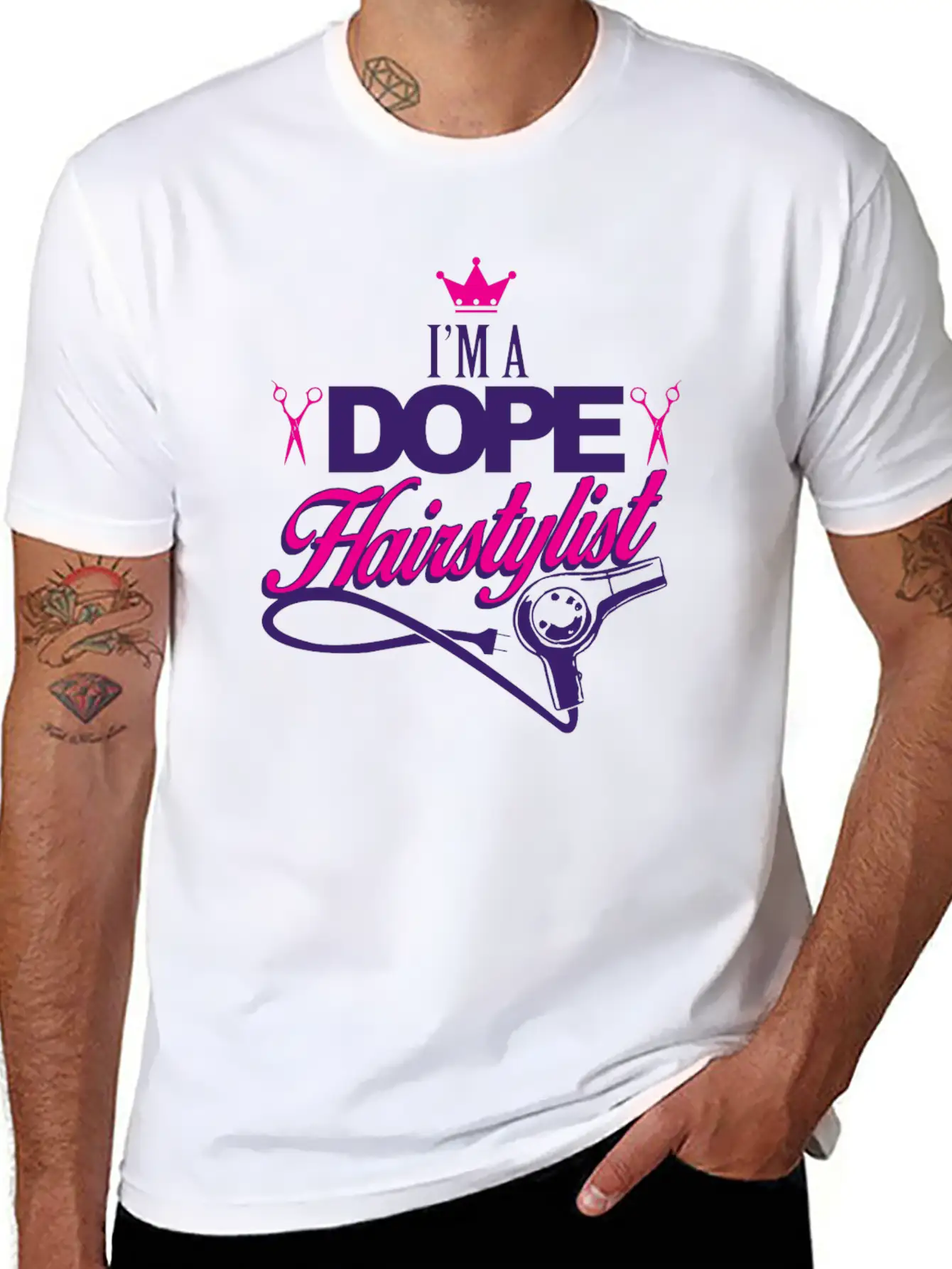 02 Im A Dope Hairstylist Gift Classic Fit Graphic Tee For Daily Comfort – Unisex Cotton Shirt
