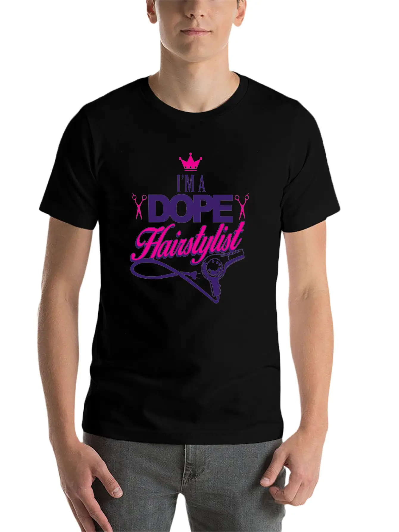 02 Im A Dope Hairstylist Gift Classic Fit Graphic Tee For Daily Comfort – Unisex Cotton Shirt