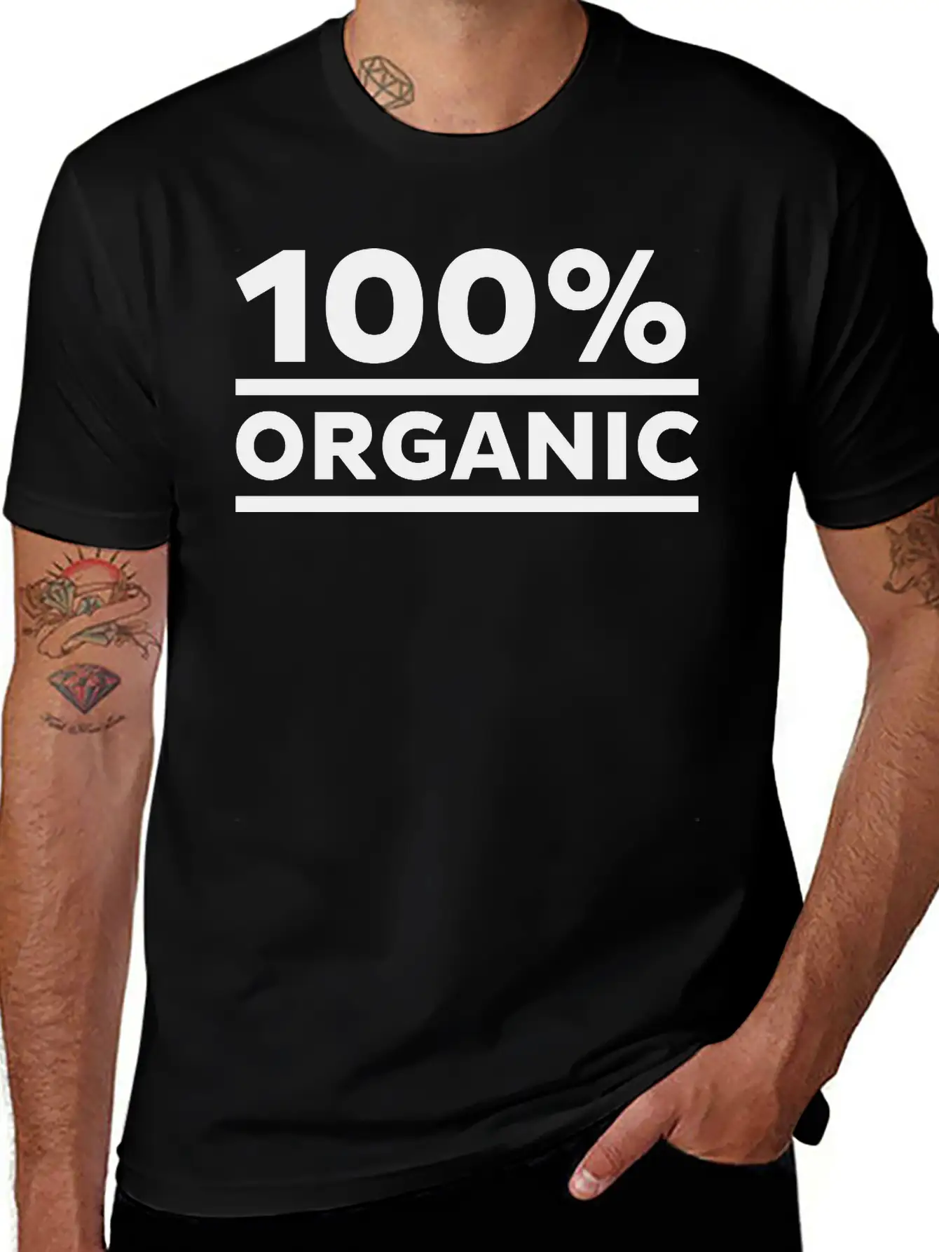 100% Organic Lightweight Cotton T-Shirt – Daily Comfort Graphic Shirt