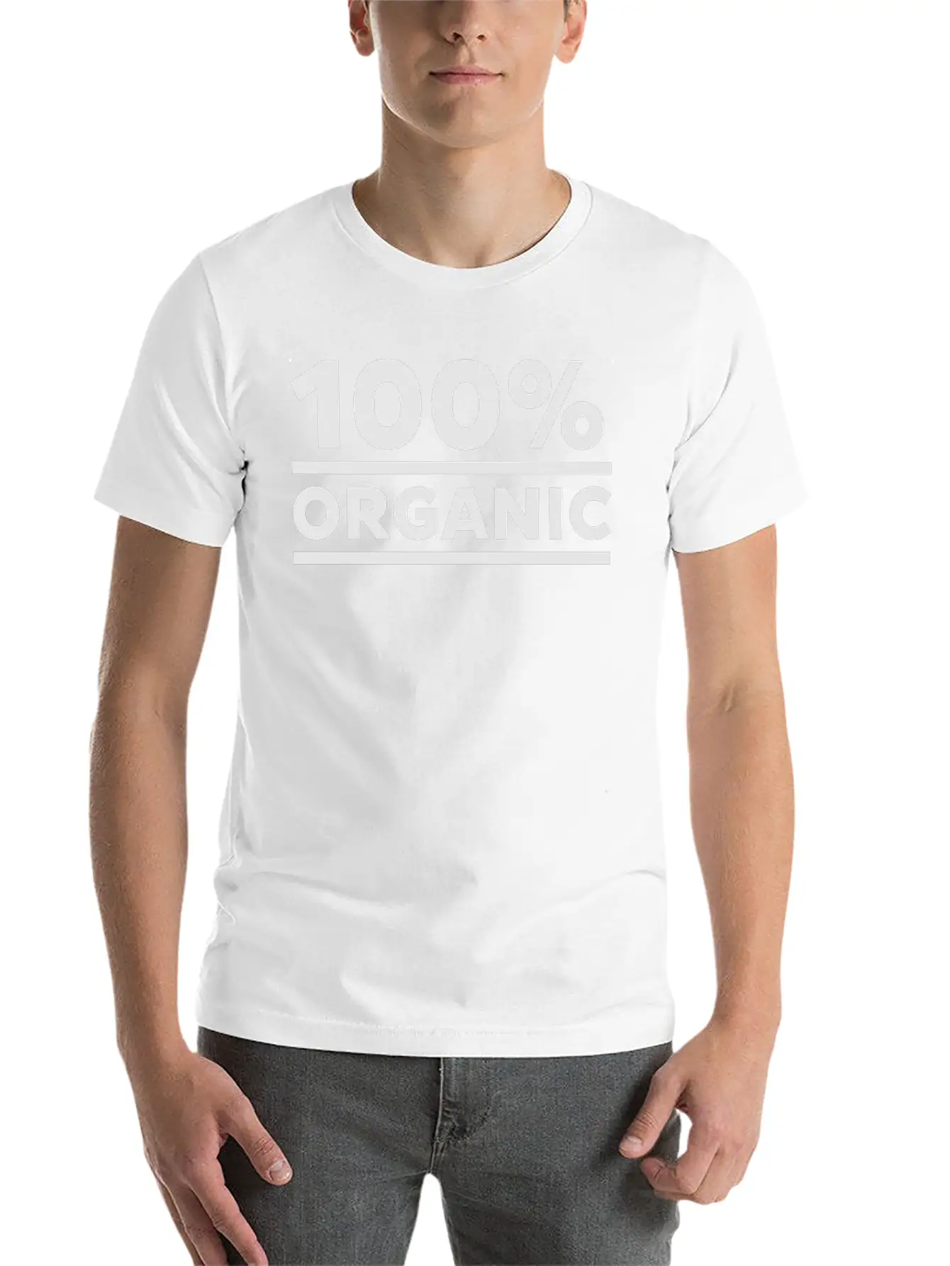 100% Organic Lightweight Cotton T-Shirt – Daily Comfort Graphic Shirt