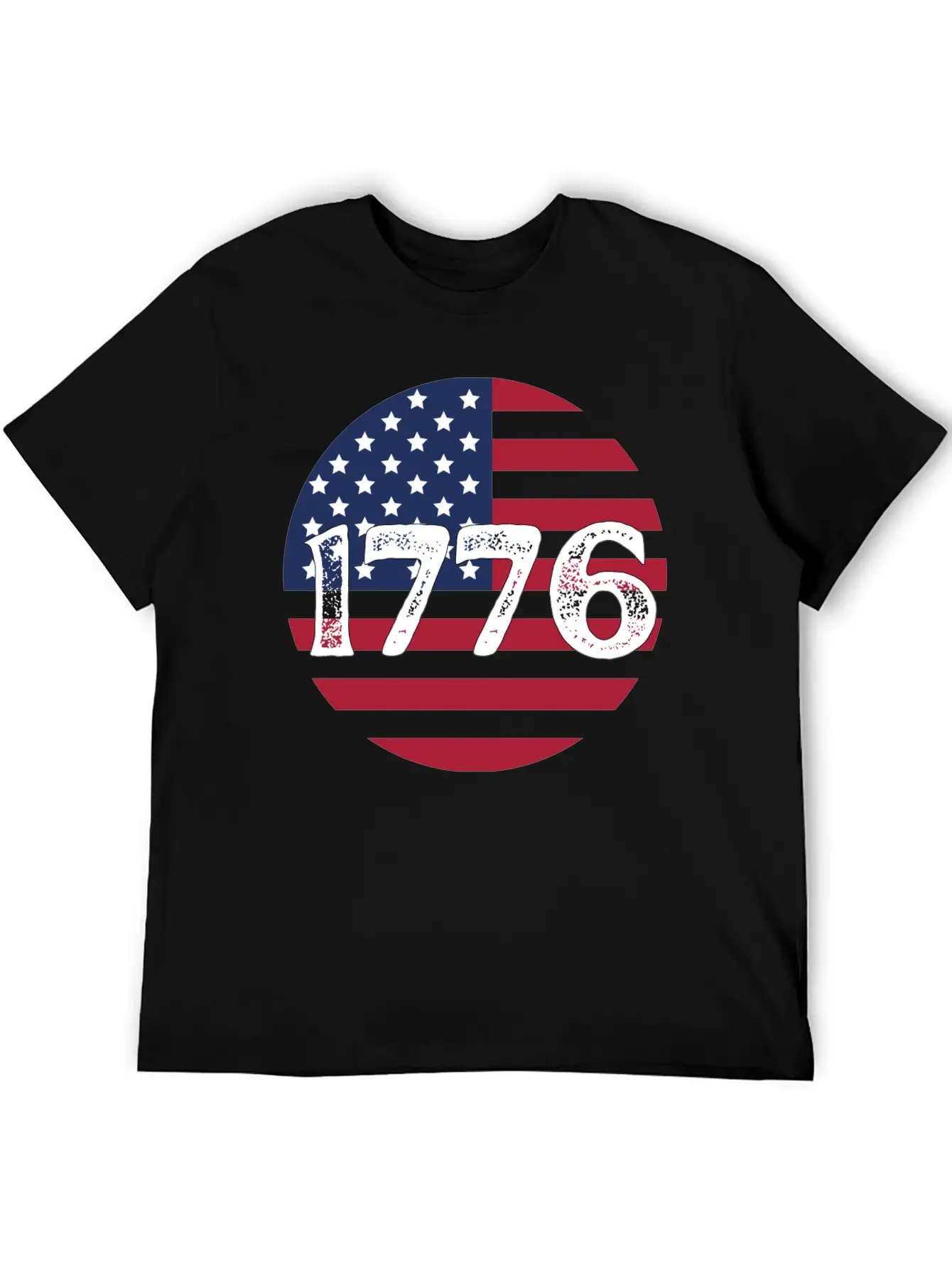1776 - In US Flag Relaxed Everyday Tee – Lightweight And Durable Cotton