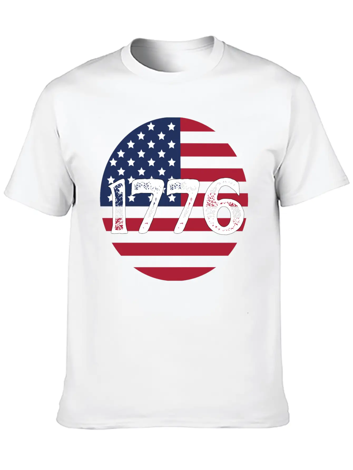 1776 - In US Flag Relaxed Everyday Tee – Lightweight And Durable Cotton
