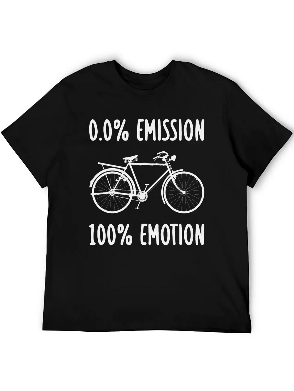 0% Emission 100% Emotion Modern Fit Casual T-Shirt – Clean And Versatile Design