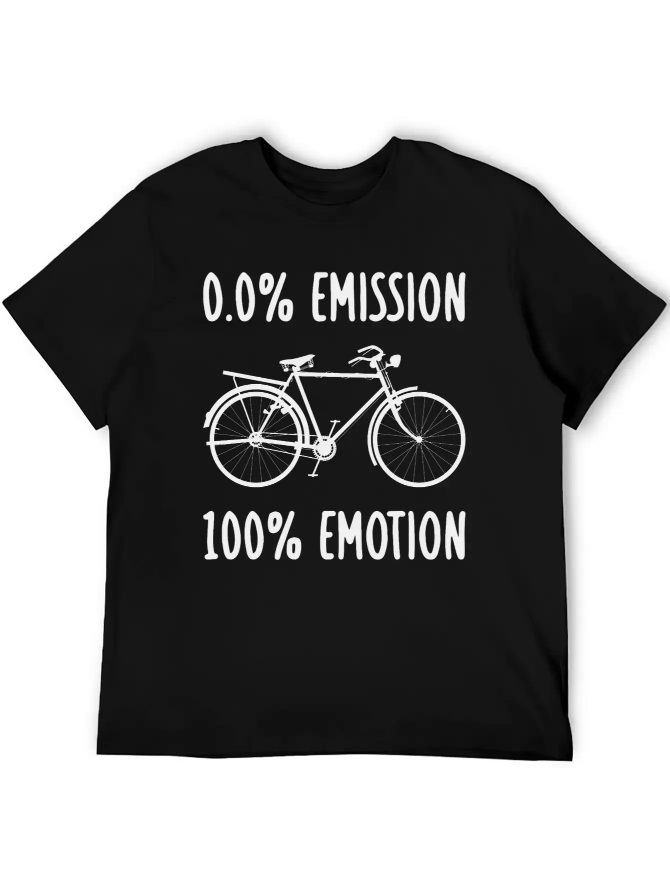 0% Emission 100% Emotion Modern Fit Casual T-Shirt – Clean And Versatile Design