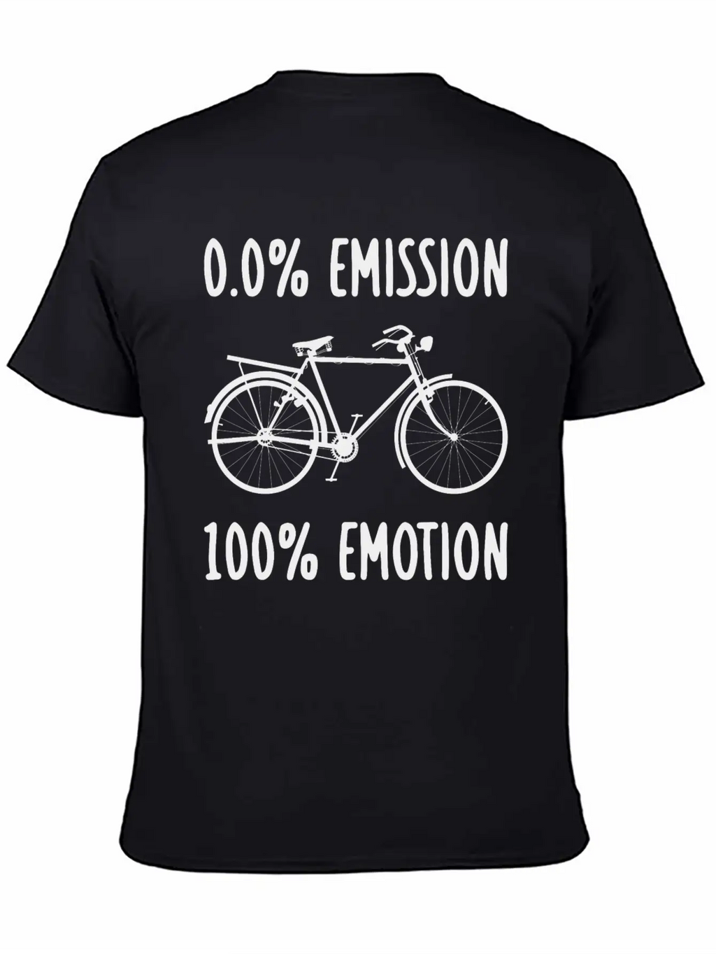0% Emission 100% Emotion Modern Fit Casual T-Shirt – Clean And Versatile Design