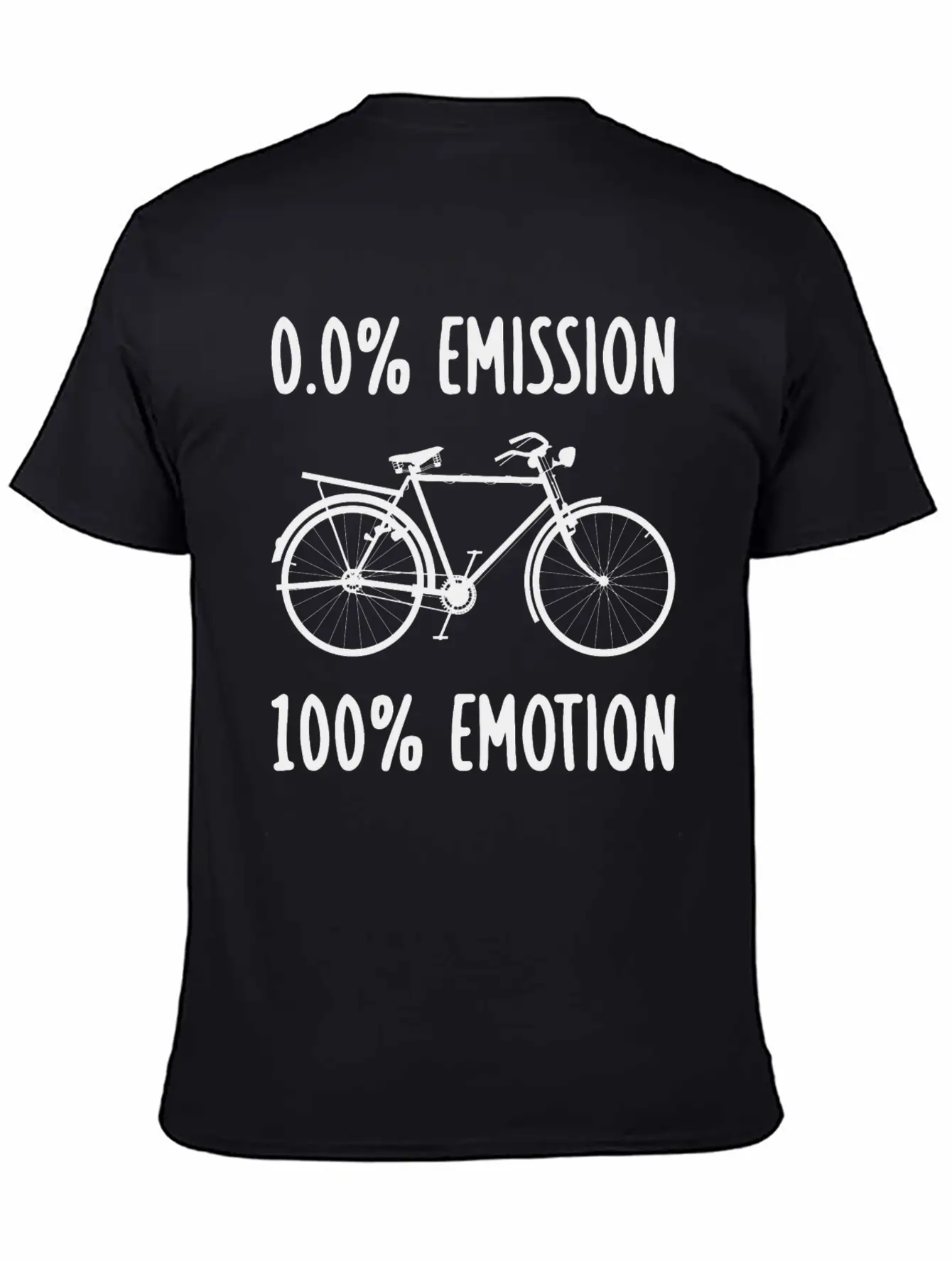 0% Emission 100% Emotion Modern Fit Casual T-Shirt – Clean And Versatile Design