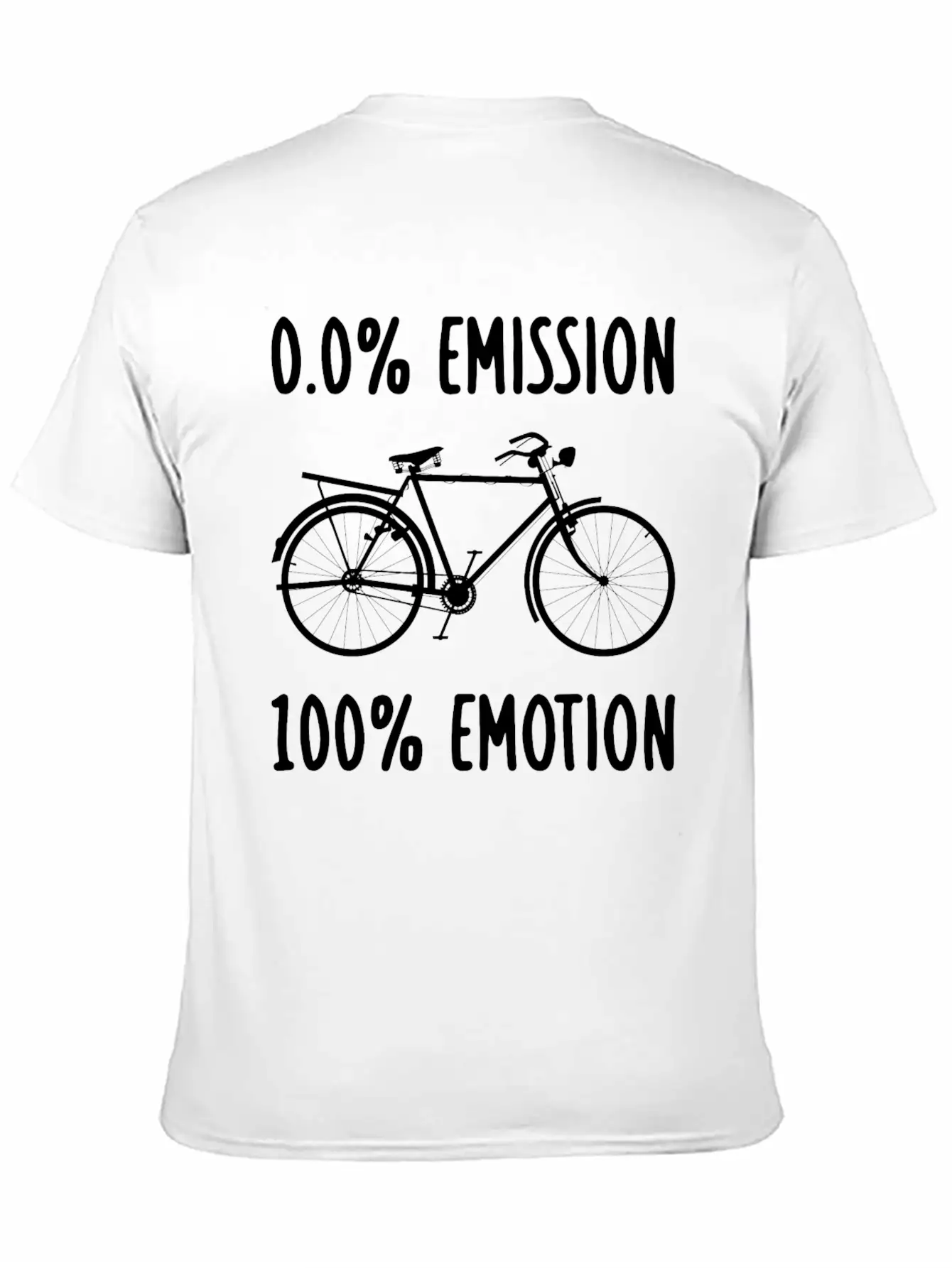 0% Emission 100% Emotion Modern Fit Casual T-Shirt – Clean And Versatile Design