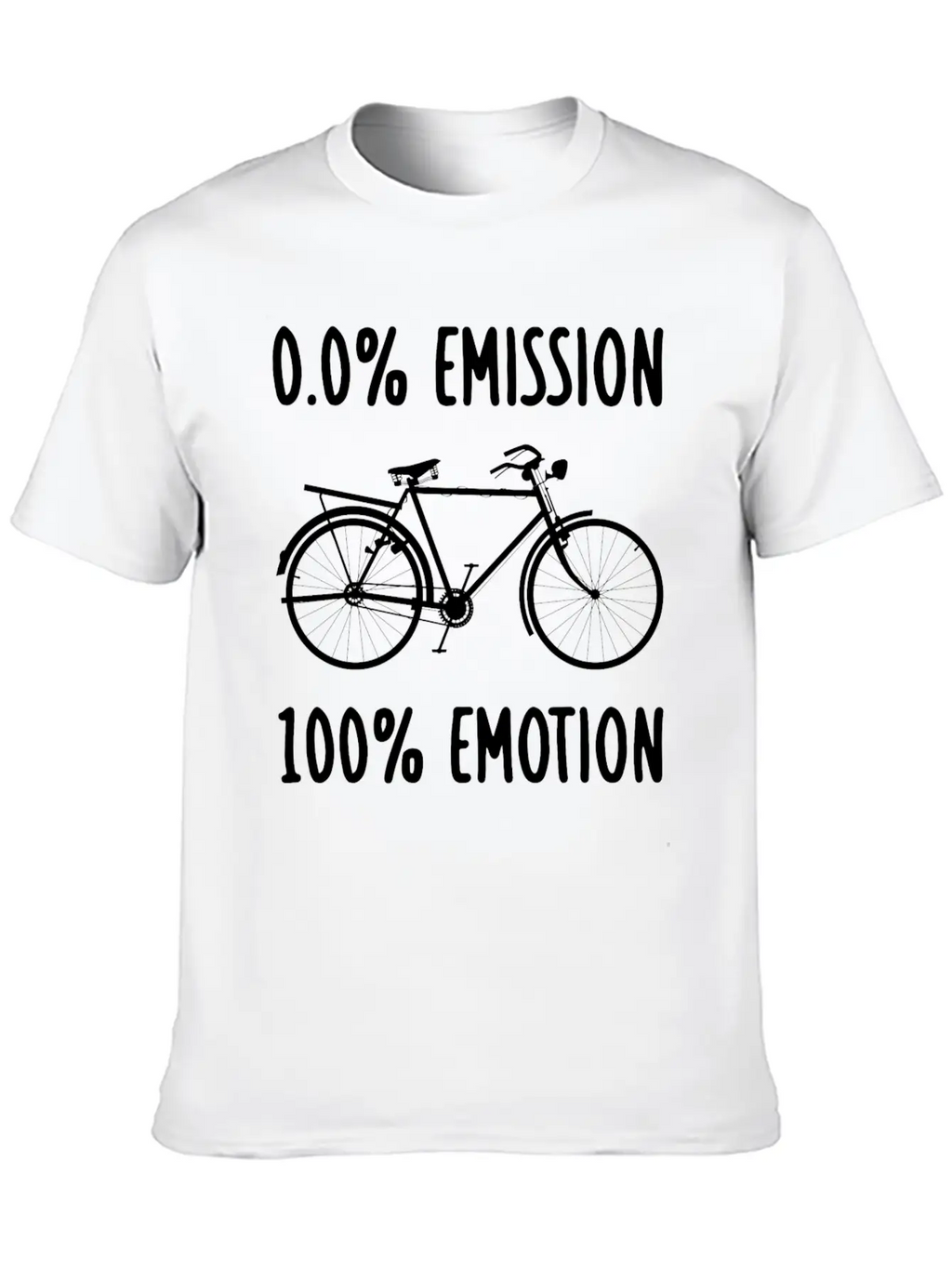 0% Emission 100% Emotion Modern Fit Casual T-Shirt – Clean And Versatile Design