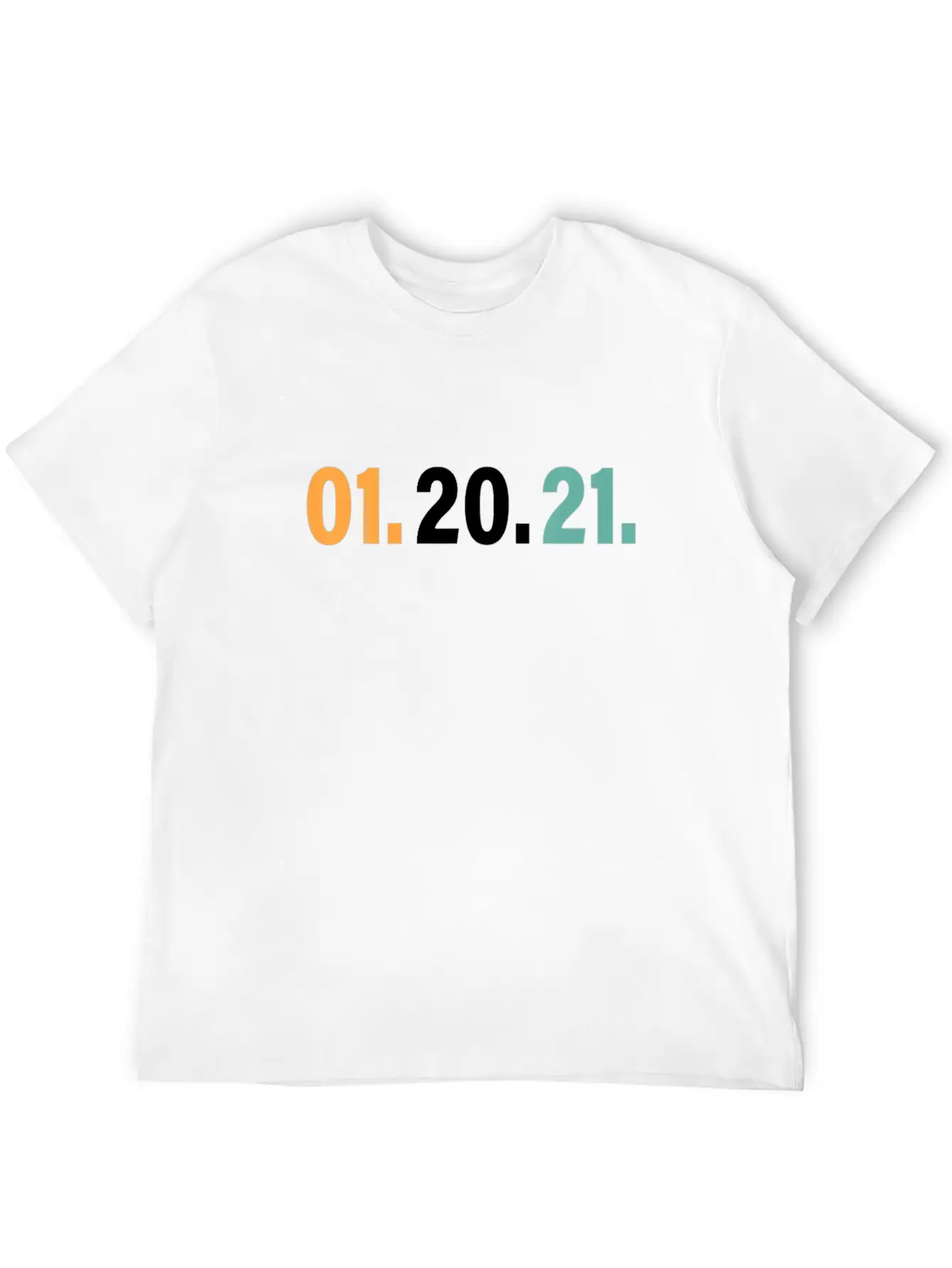 01 20 21 January 20th 2021 Tee, Nightmare Ends Lightweight Cotton T-Shirt – Daily Comfort Graphic Shirt