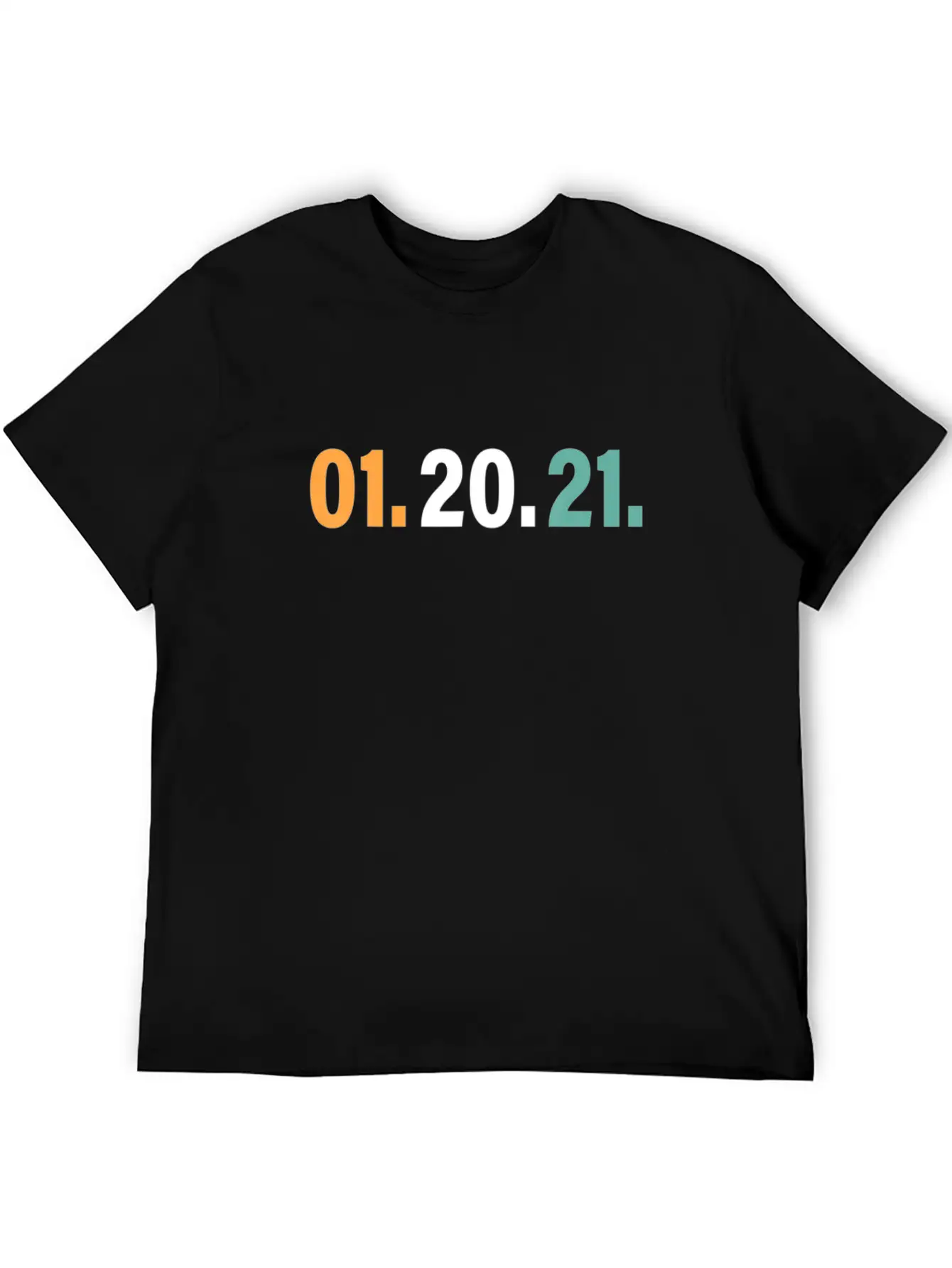 01 20 21 January 20th 2021 Tee, Nightmare Ends Lightweight Cotton T-Shirt – Daily Comfort Graphic Shirt