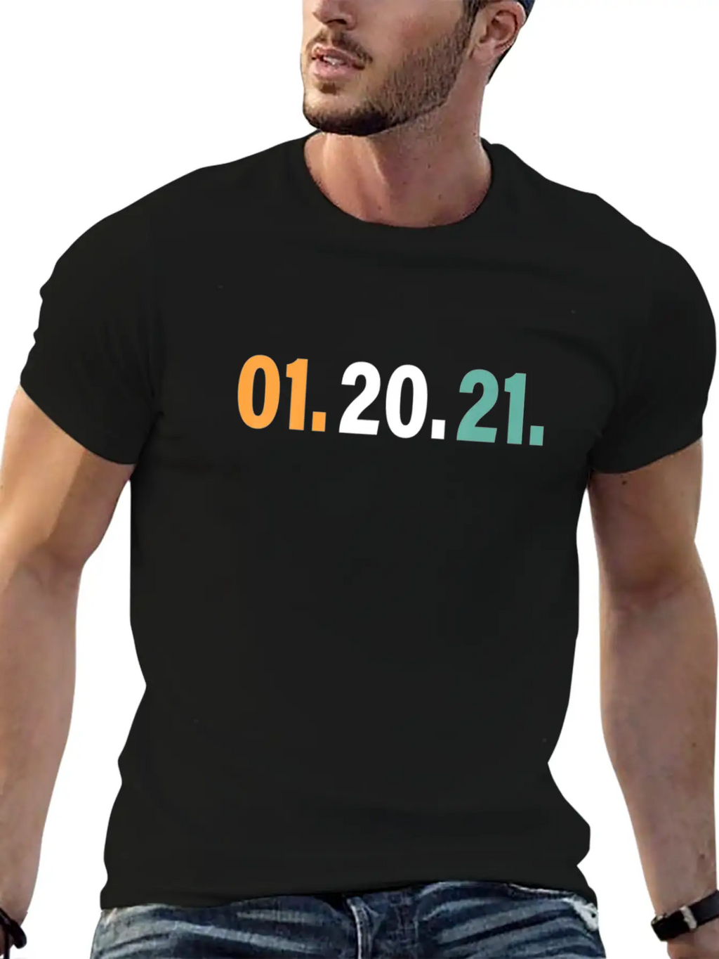 01 20 21 January 20th 2021 Tee, Nightmare Ends Lightweight Cotton T-Shirt – Daily Comfort Graphic Shirt