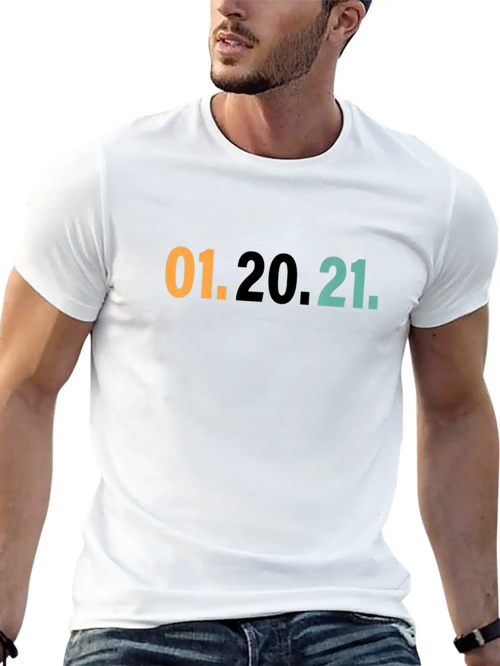 01 20 21 January 20th 2021 Tee, Nightmare Ends Lightweight Cotton T-Shirt – Daily Comfort Graphic Shirt