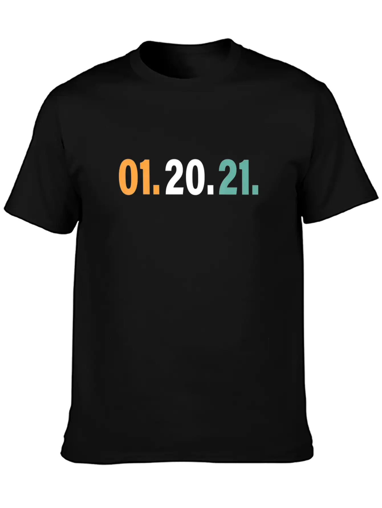 01 20 21 January 20th 2021 Tee, Nightmare Ends Lightweight Cotton T-Shirt – Daily Comfort Graphic Shirt