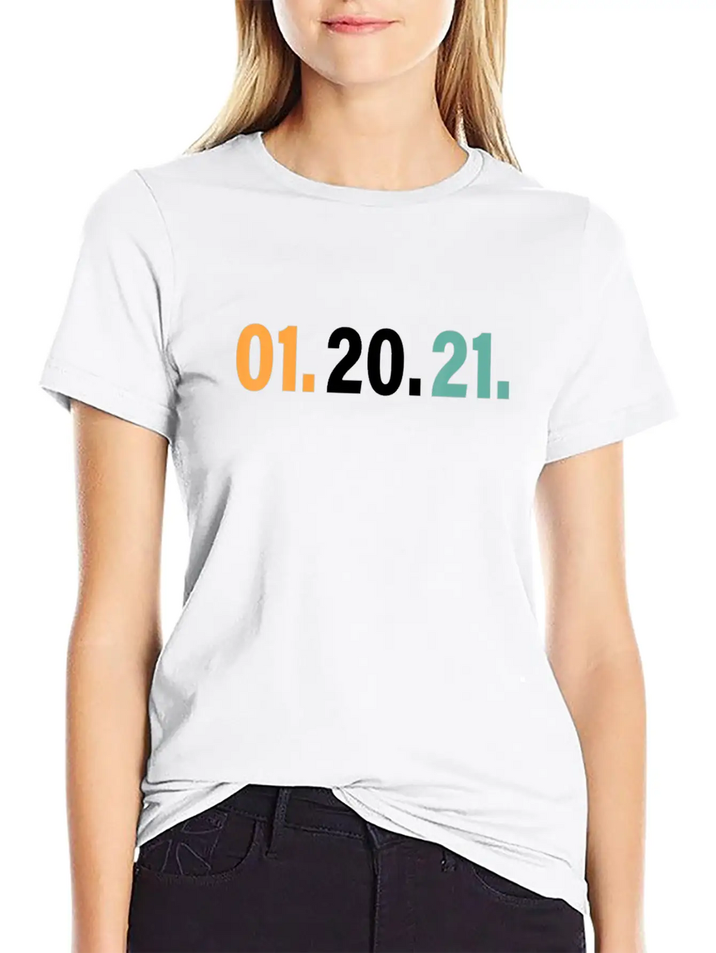 01 20 21 January 20th 2021 Tee, Nightmare Ends Lightweight Cotton T-Shirt – Daily Comfort Graphic Shirt