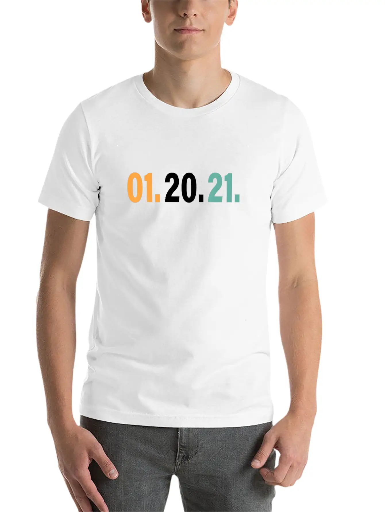 01 20 21 January 20th 2021 Tee, Nightmare Ends Lightweight Cotton T-Shirt – Daily Comfort Graphic Shirt