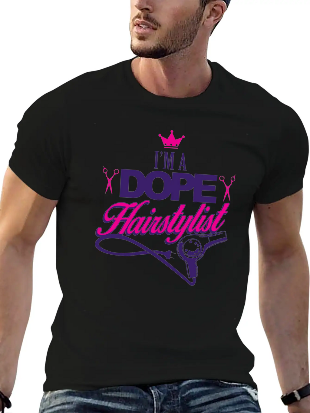 02 Im A Dope Hairstylist Gift Classic Fit Graphic Tee For Daily Comfort – Unisex Cotton Shirt