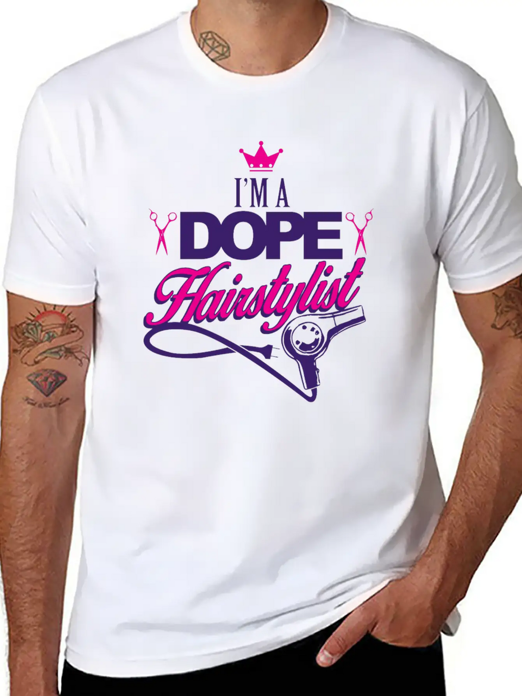 02 Im A Dope Hairstylist Gift Classic Fit Graphic Tee For Daily Comfort – Unisex Cotton Shirt
