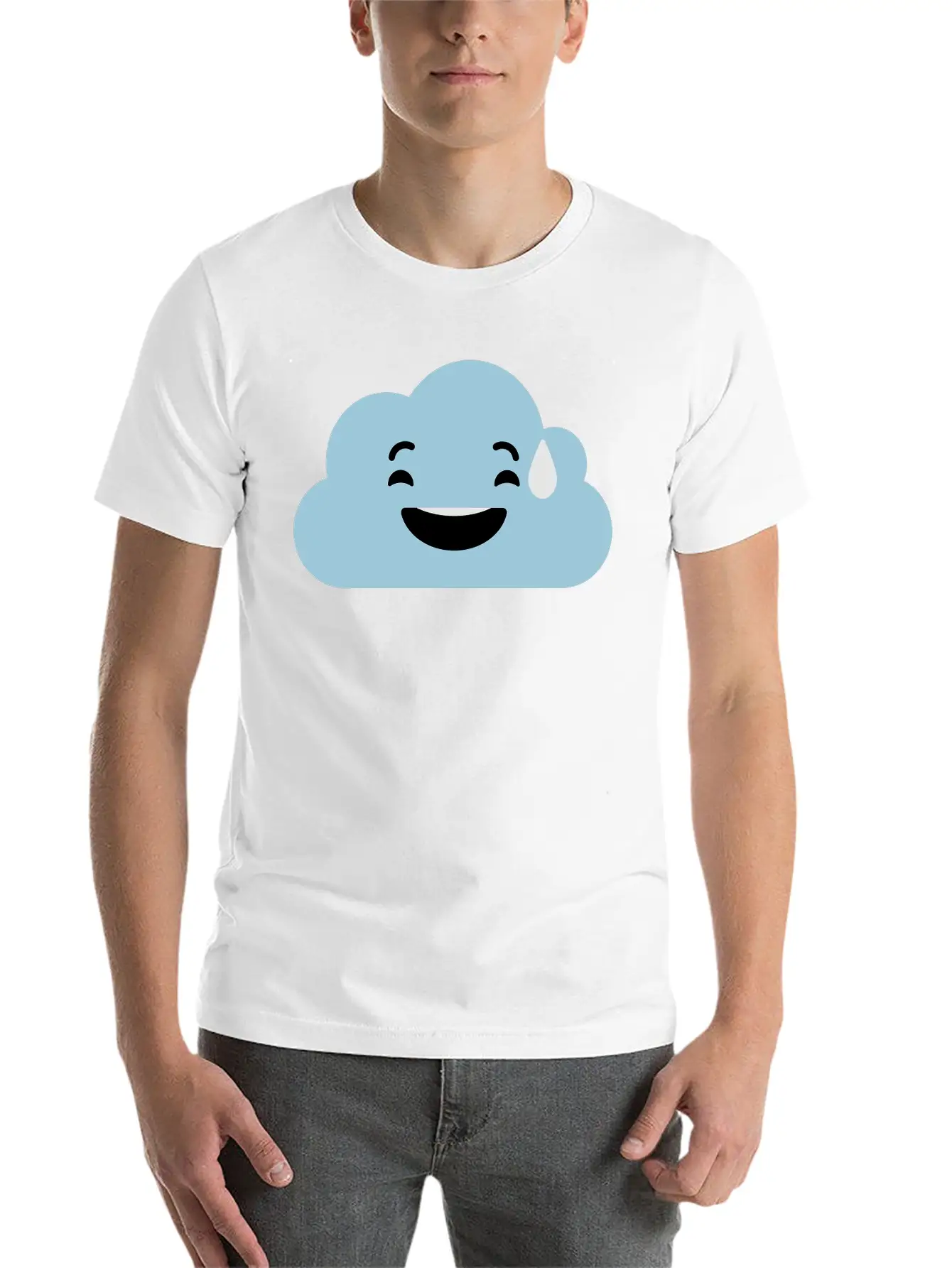 04 Cloud 12 Ai Vectorstock 8455259 Essential Unisex Summer Tee – Soft Cotton Casual Fit