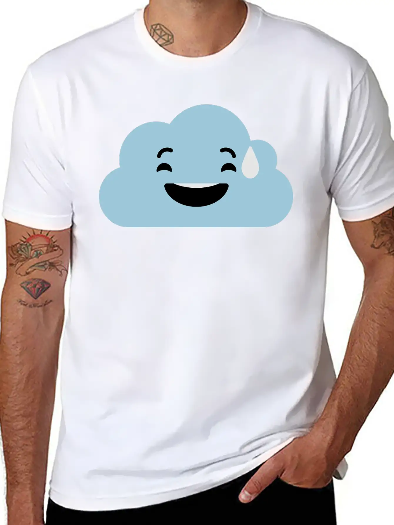 04 Cloud 12 Ai Vectorstock 8455259 Essential Unisex Summer Tee – Soft Cotton Casual Fit