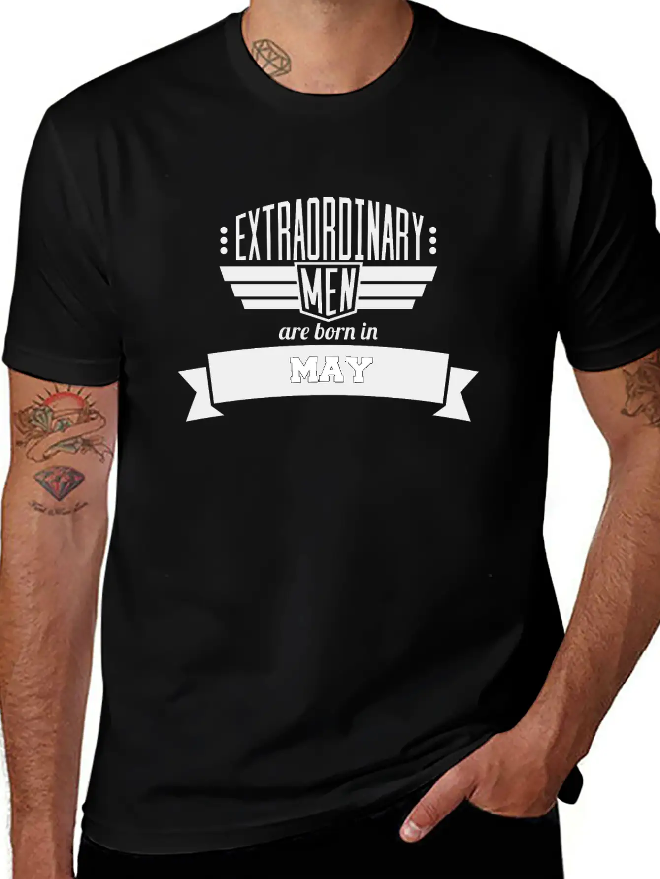 05 Extraordinary May Classic Crew Neck Graphic Tee – Everyday Minimal Look
