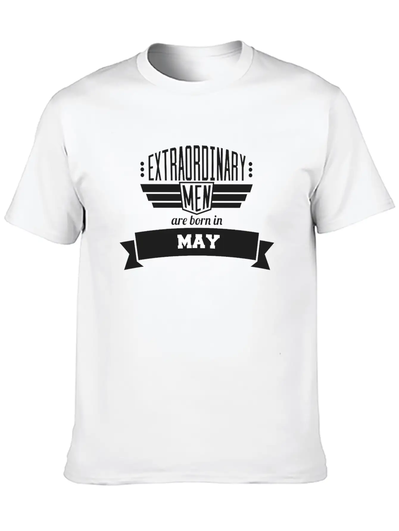 05 Extraordinary May Classic Crew Neck Graphic Tee – Everyday Minimal Look