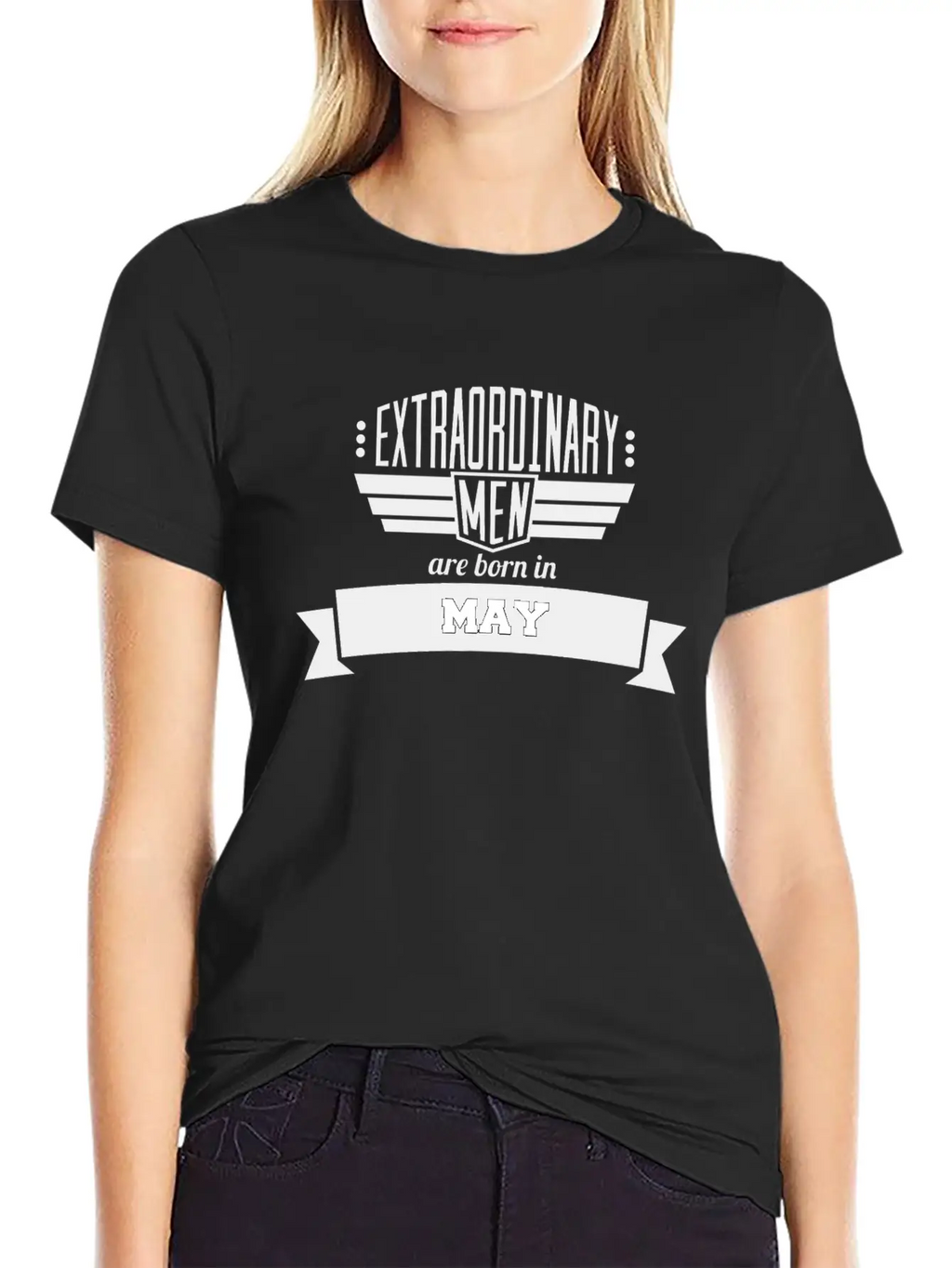 05 Extraordinary May Classic Crew Neck Graphic Tee – Everyday Minimal Look