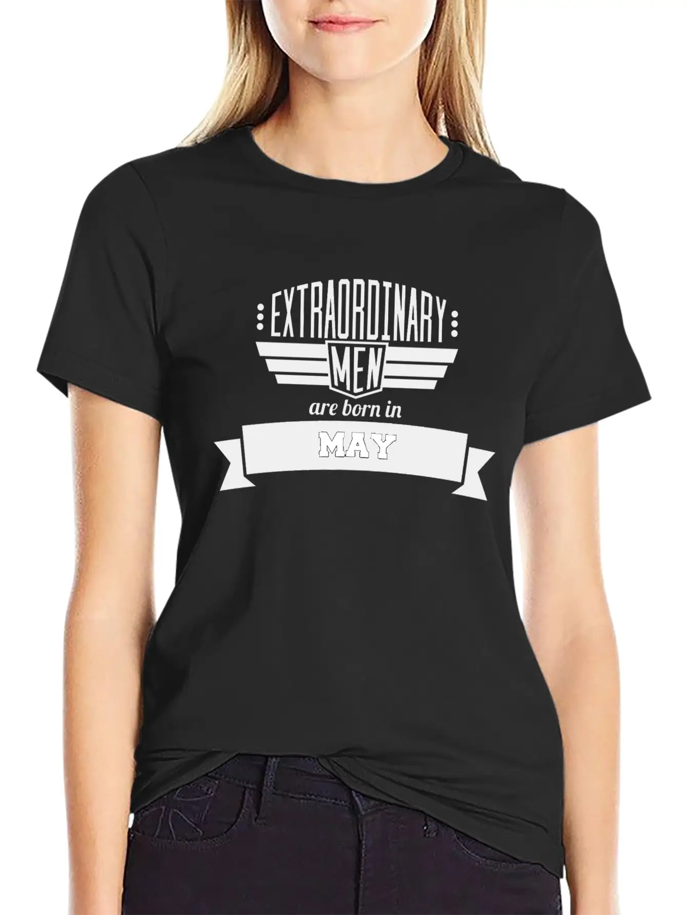 05 Extraordinary May Classic Crew Neck Graphic Tee – Everyday Minimal Look