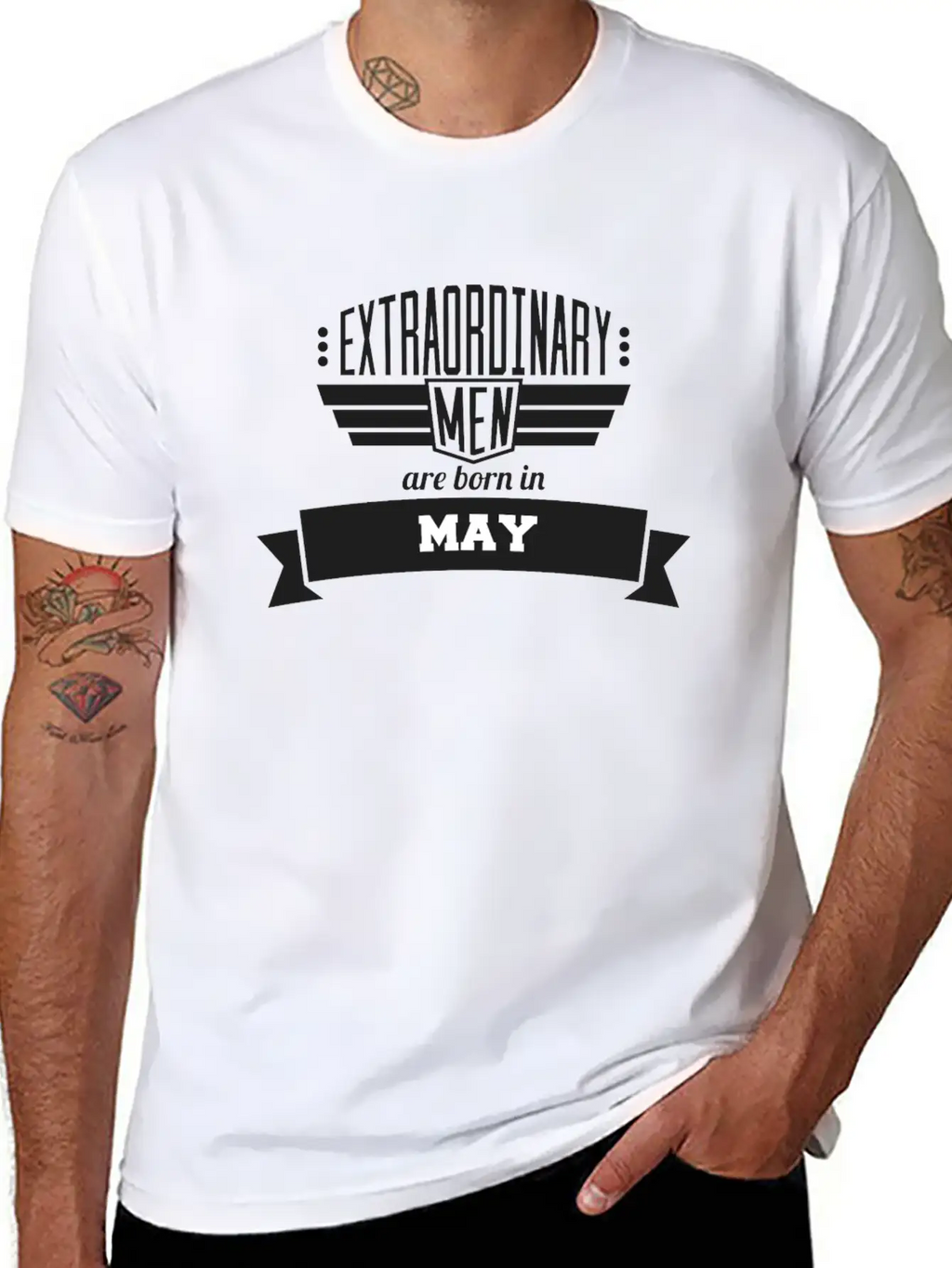 05 Extraordinary May Classic Crew Neck Graphic Tee – Everyday Minimal Look