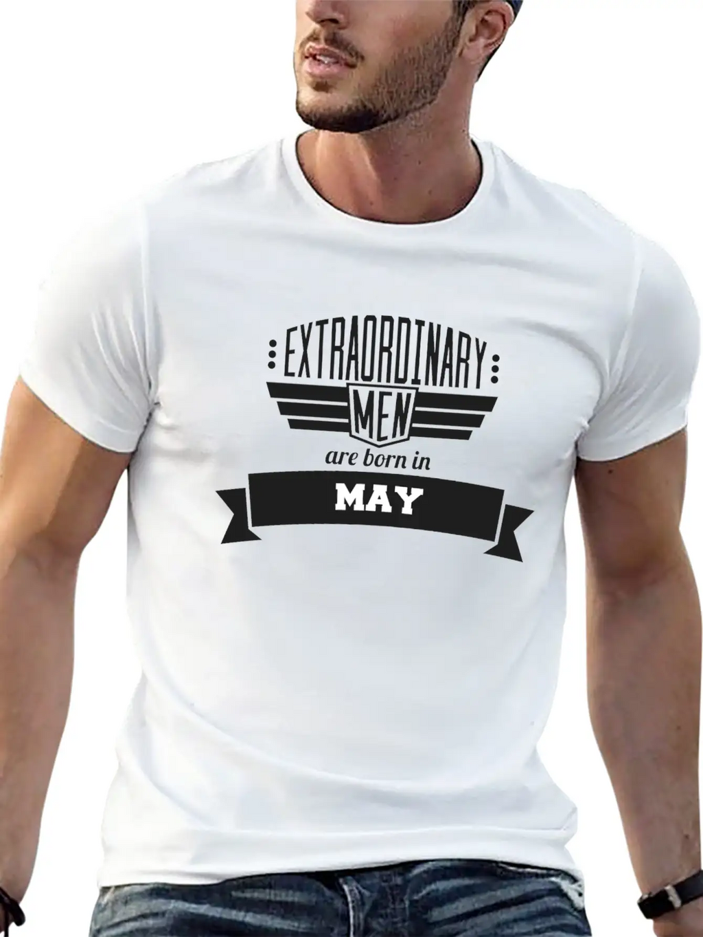 05 Extraordinary May Classic Crew Neck Graphic Tee – Everyday Minimal Look