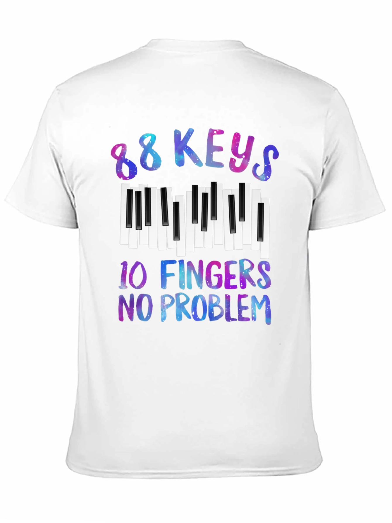 88 Keys 10 Fingers No Problem Graphic Tee