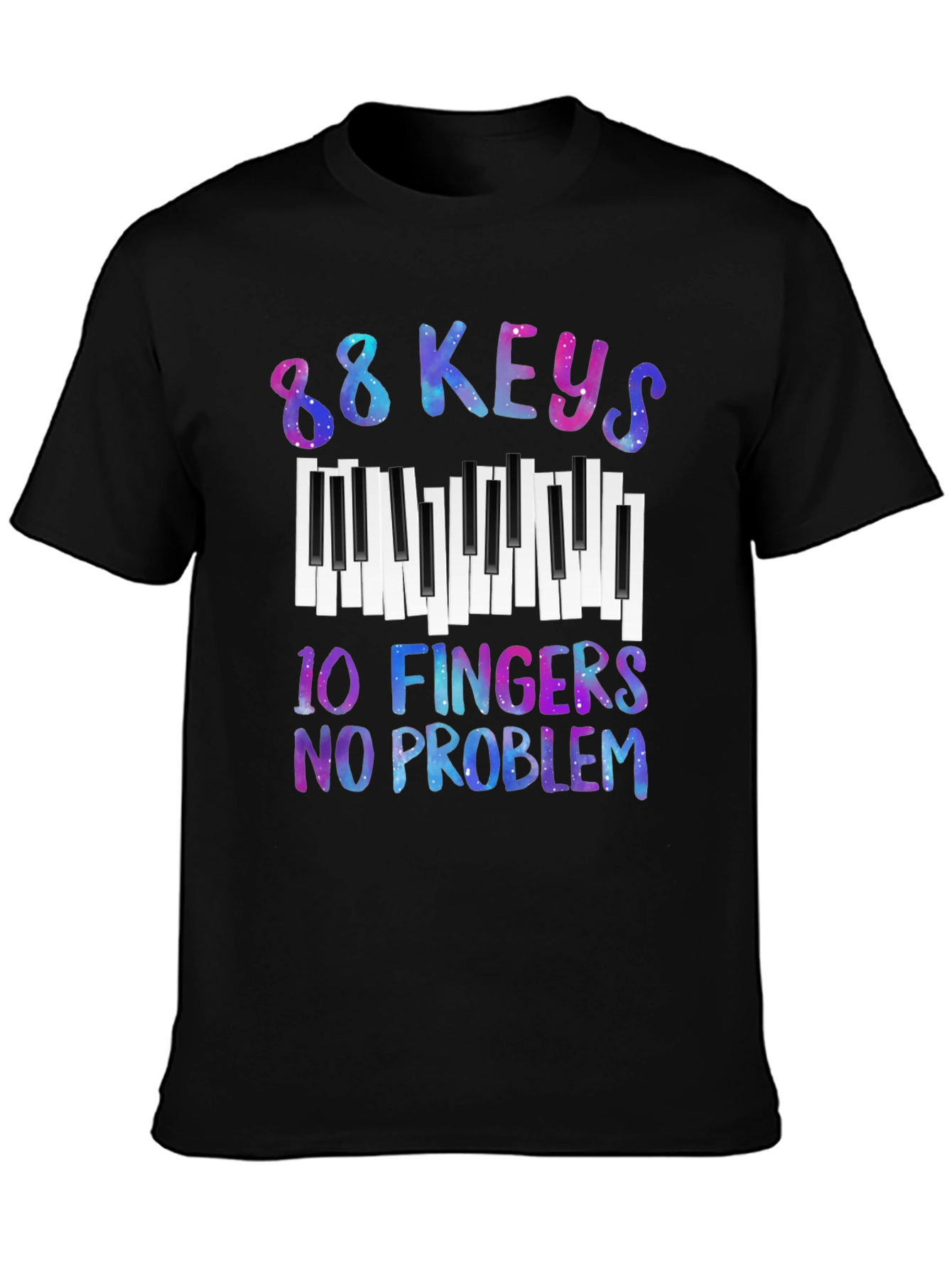 88 Keys 10 Fingers No Problem Graphic Tee