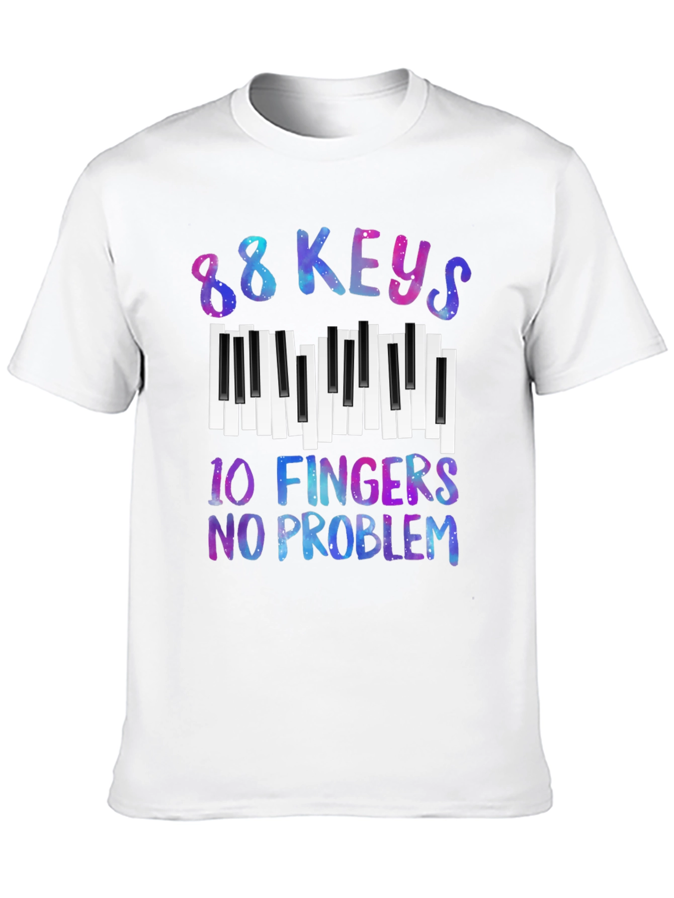 88 Keys 10 Fingers No Problem Graphic Tee