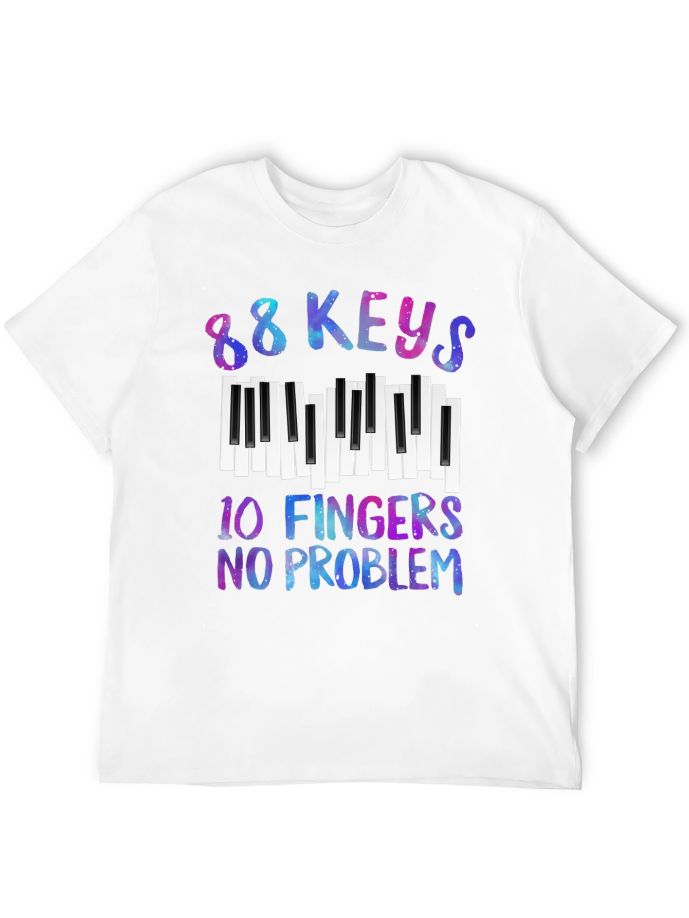 88 Keys 10 Fingers No Problem Graphic Tee