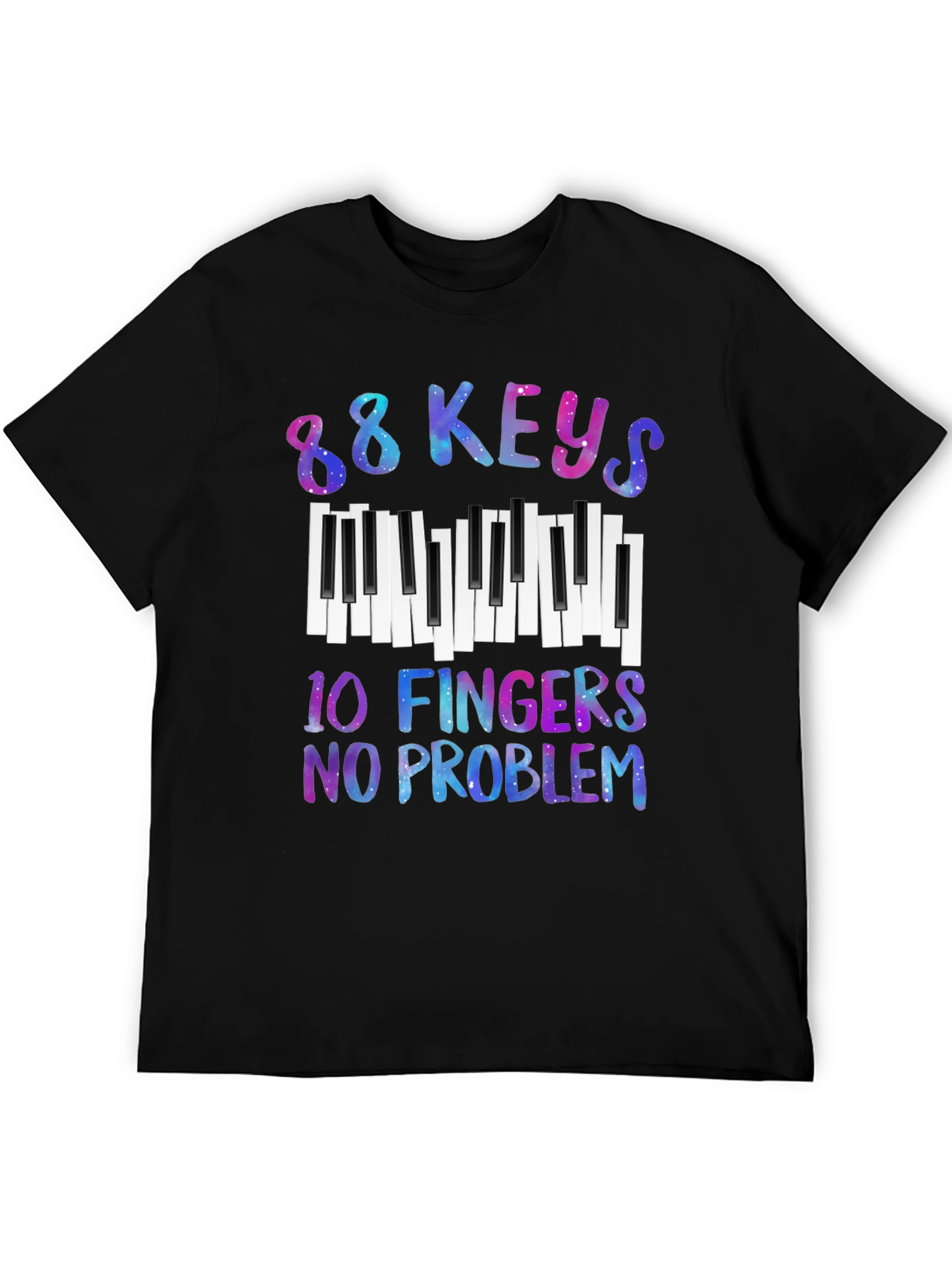 88 Keys 10 Fingers No Problem Graphic Tee