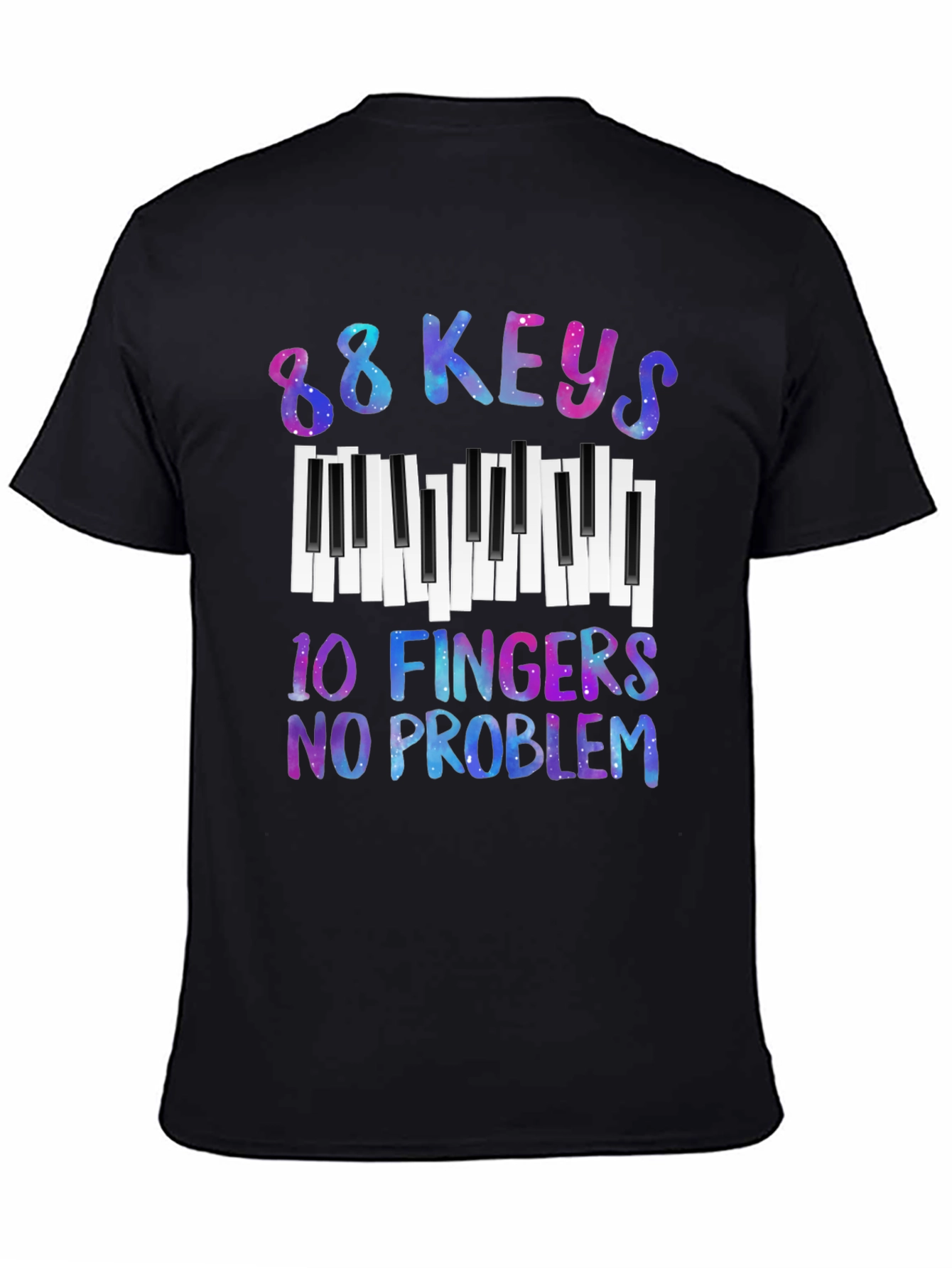 88 Keys 10 Fingers No Problem Graphic Tee