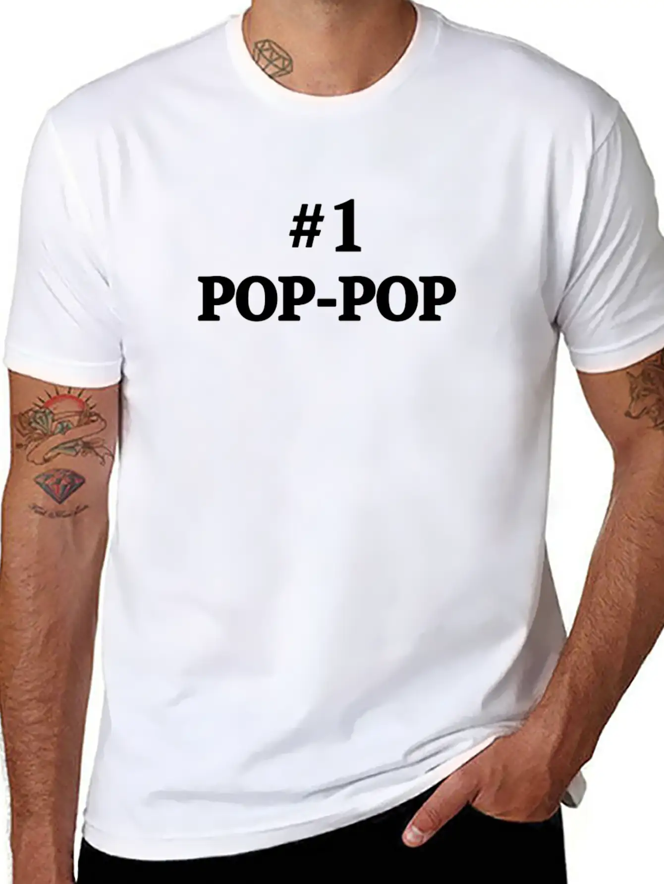 1 Pop Pop Grandpa S Pop Pop Lightweight Cotton T-Shirt – Daily Comfort Graphic Shirt