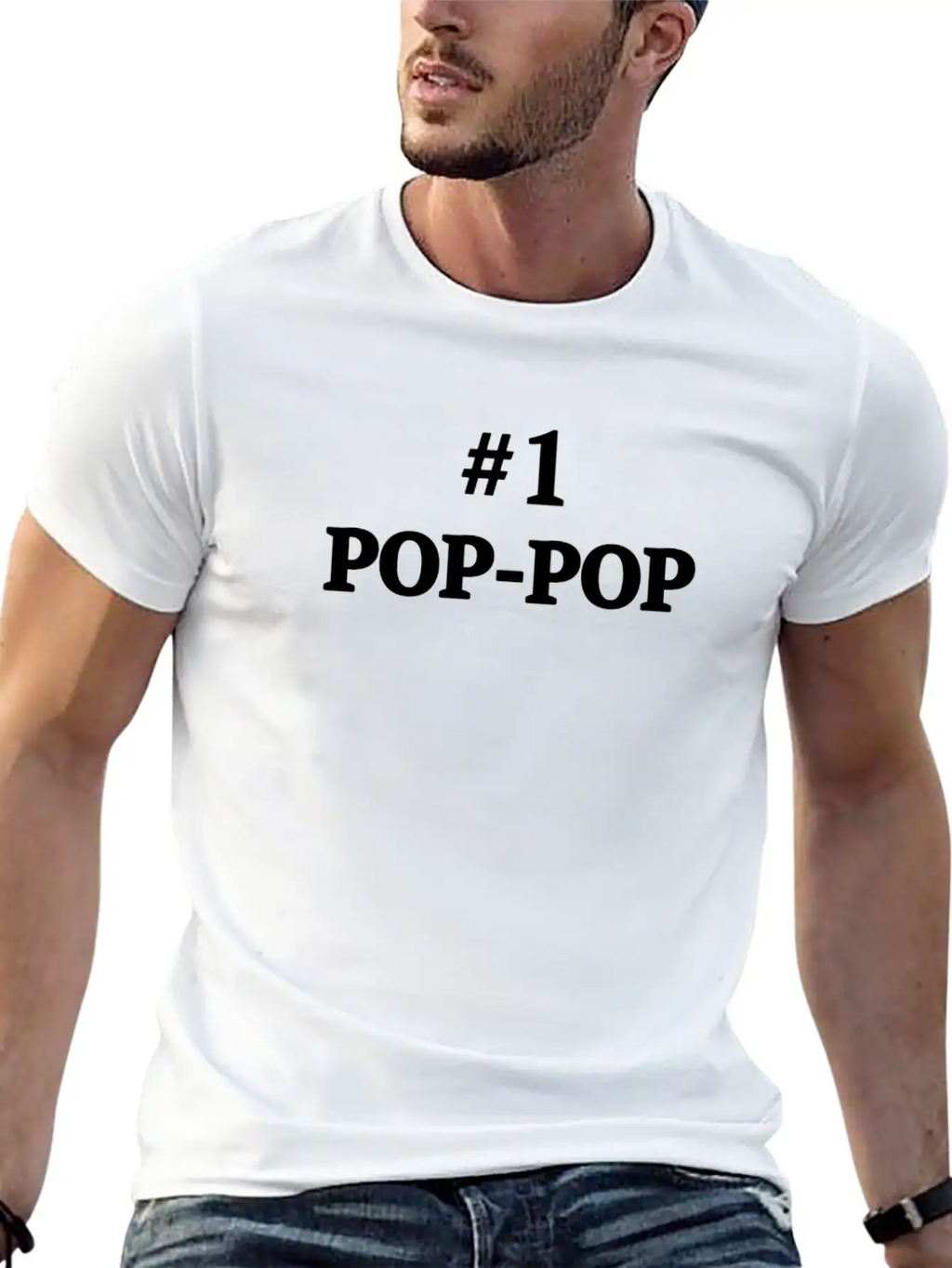 1 Pop Pop Grandpa S Pop Pop Lightweight Cotton T-Shirt – Daily Comfort Graphic Shirt