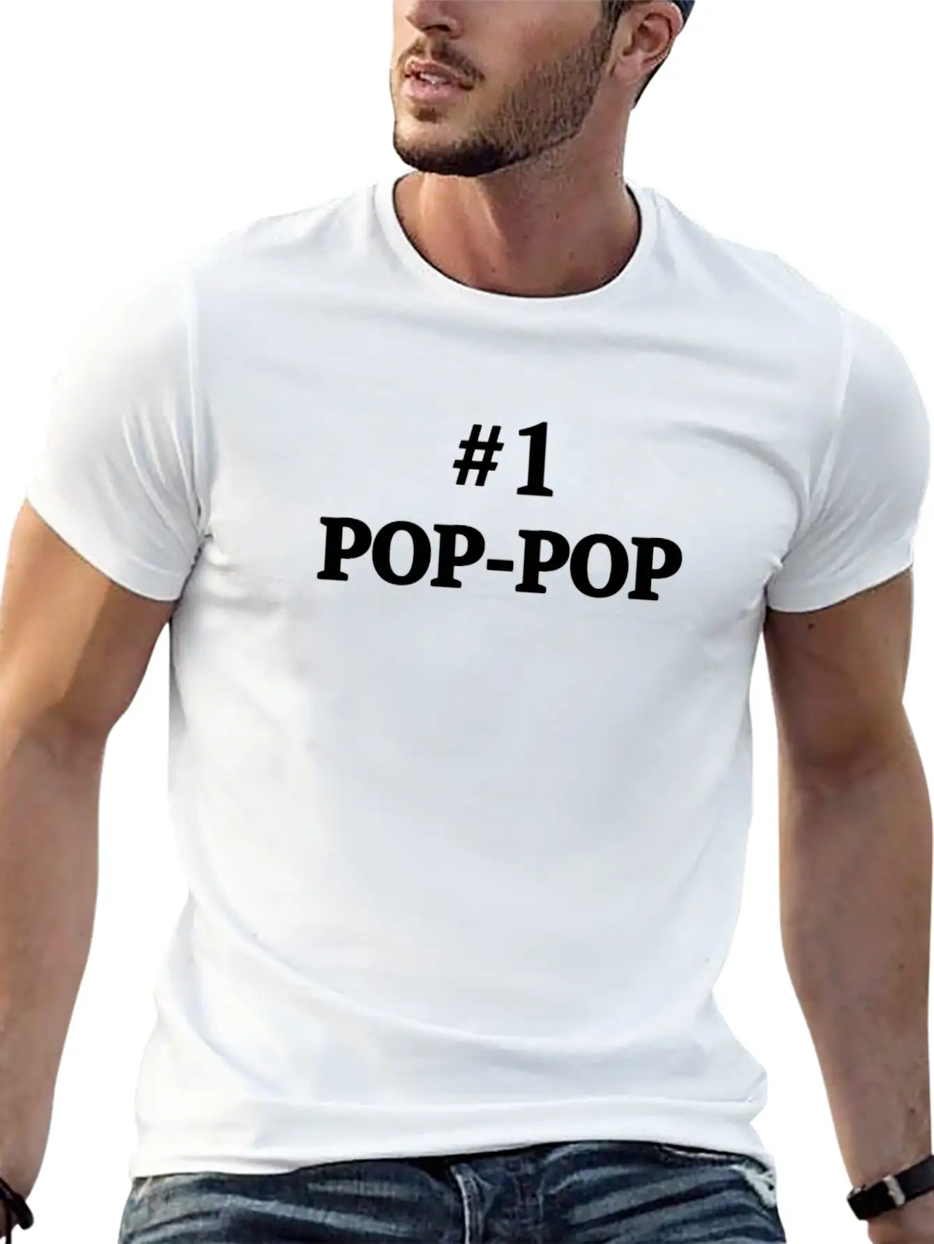 1 Pop Pop Grandpa S Pop Pop Lightweight Cotton T-Shirt – Daily Comfort Graphic Shirt