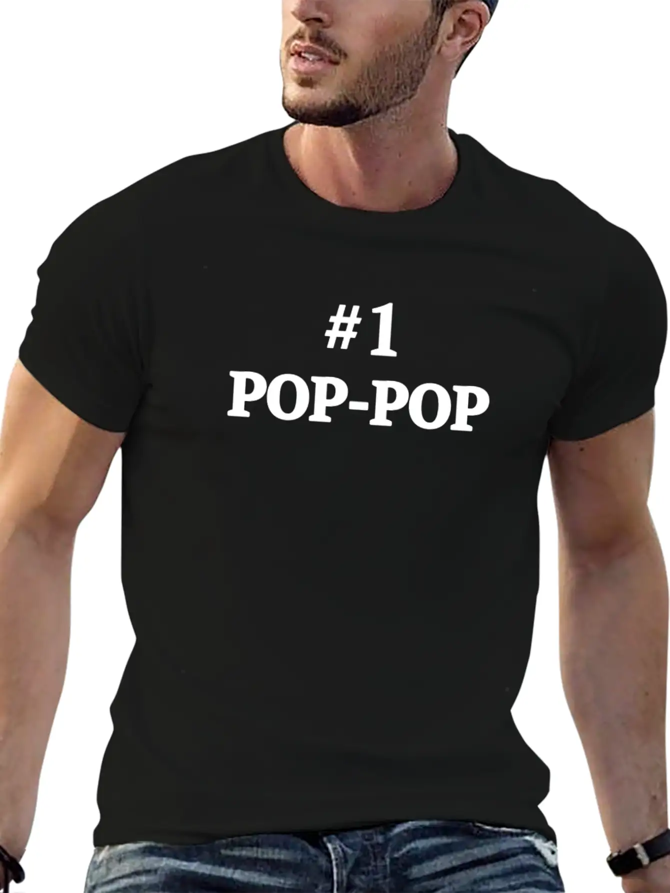 1 Pop Pop Grandpa S Pop Pop Lightweight Cotton T-Shirt – Daily Comfort Graphic Shirt