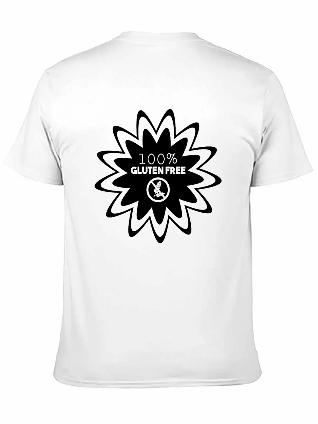 100% GLUTEN FREE (b) Lightweight Cotton T-Shirt – Daily Comfort Graphic Shirt