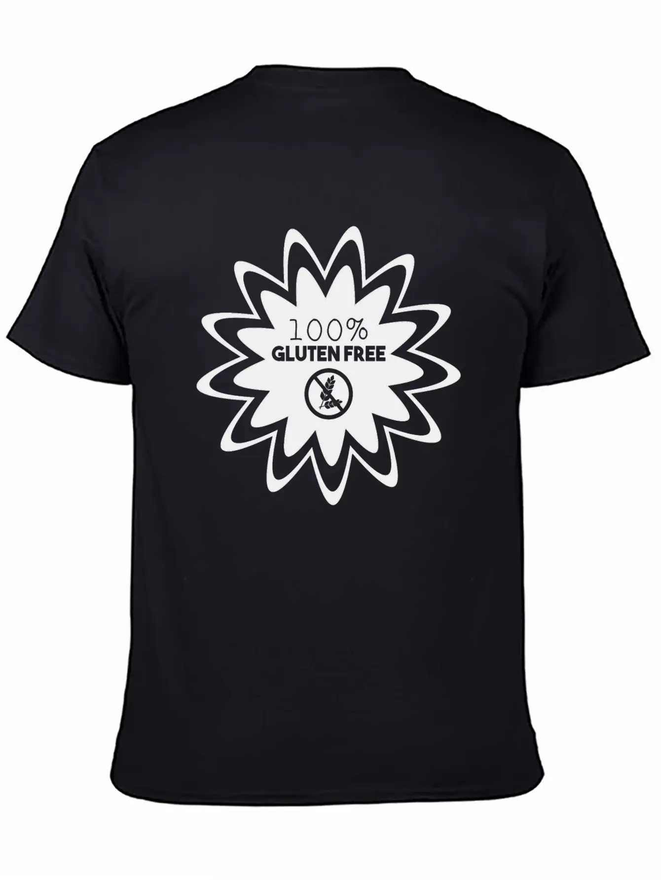 100% GLUTEN FREE (b) Lightweight Cotton T-Shirt – Daily Comfort Graphic Shirt