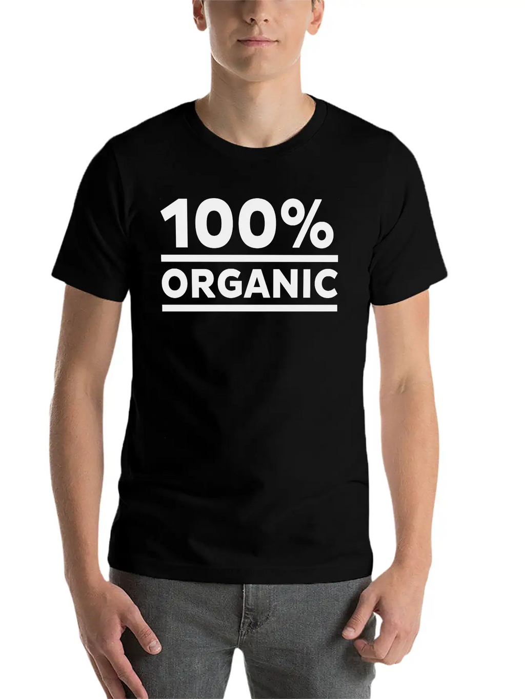 100% Organic Lightweight Cotton T-Shirt – Daily Comfort Graphic Shirt