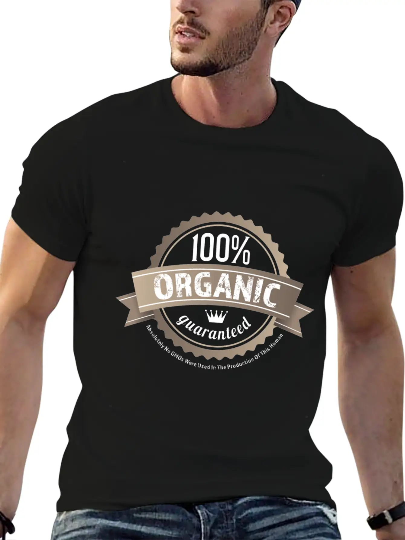 100% Organic Modern Fit Casual T-Shirt – Clean And Versatile Design