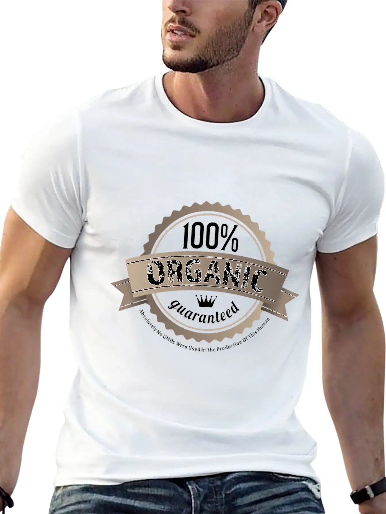 100% Organic Modern Fit Casual T-Shirt – Clean And Versatile Design