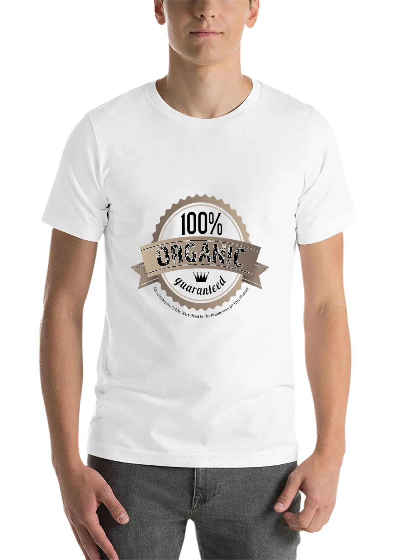 100% Organic Modern Fit Casual T-Shirt – Clean And Versatile Design