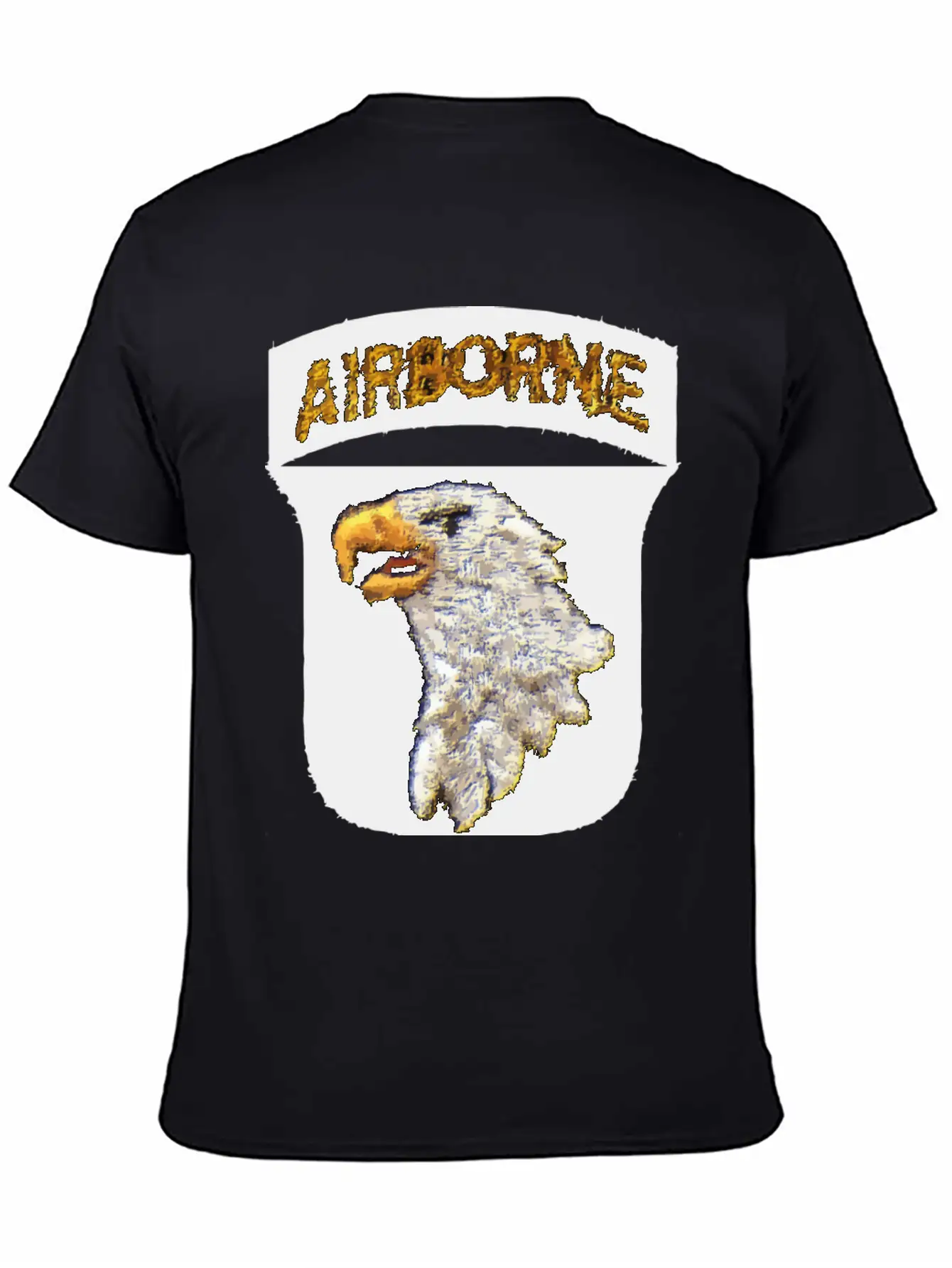 101st AB Type 8 Patch Airborne - WW2 LEFT Lightweight Cotton T-Shirt – Daily Comfort Graphic Shirt